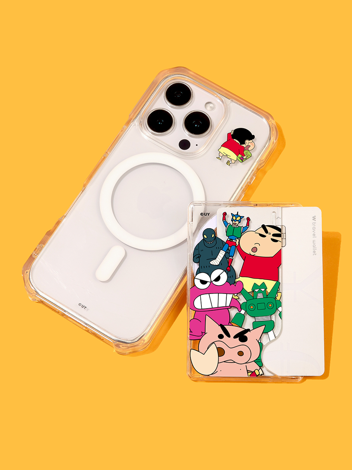 디자인스킨(DESIGNSKIN) 맥세이프 케이스+카드 포켓 SET_짱구는못말려