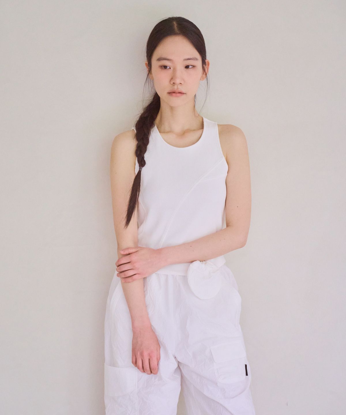 차마스포츠랩(CHAMASPORTSLAB) CSL_Mipa Rib Tank Top_White