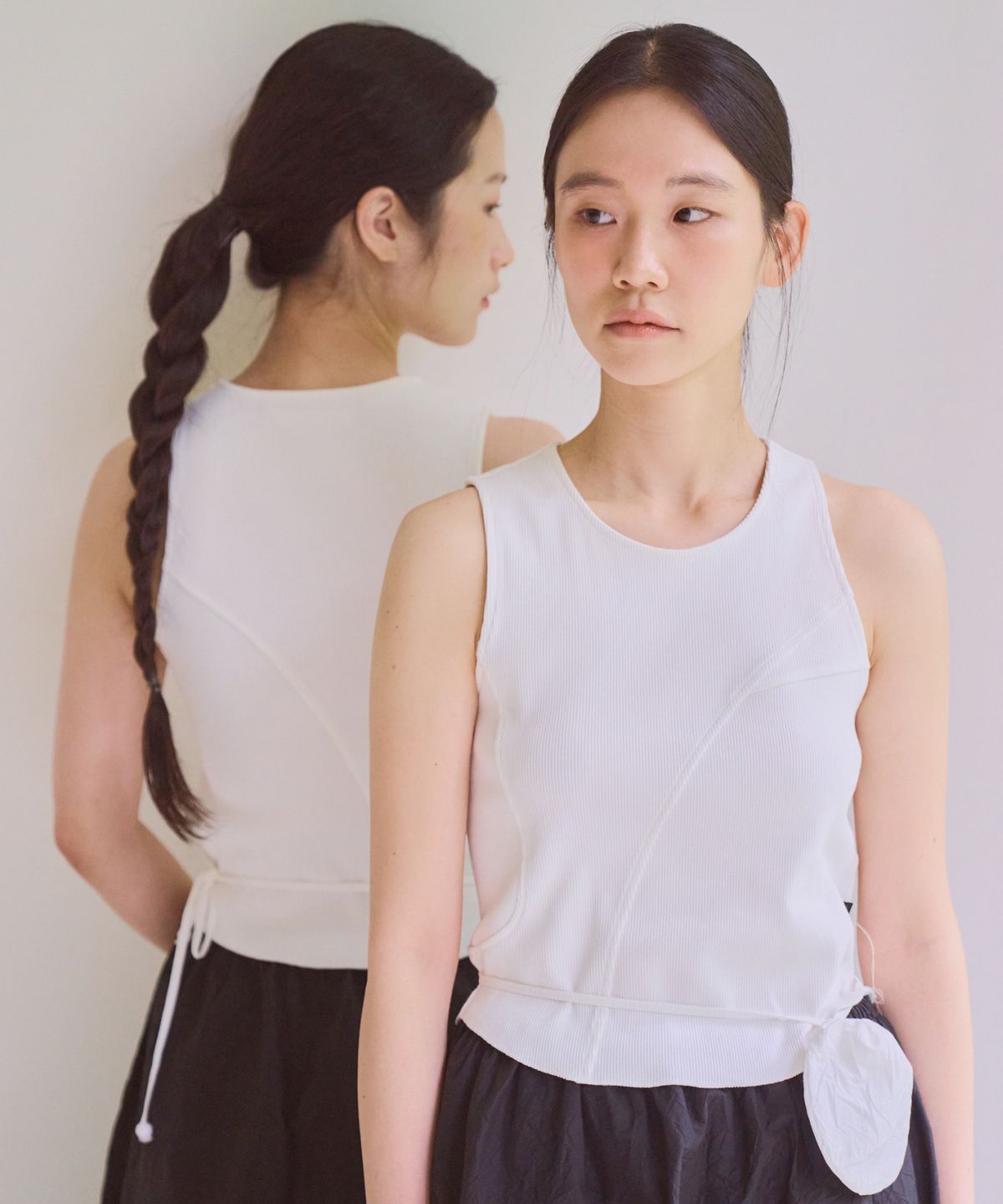 차마스포츠랩(CHAMASPORTSLAB) CSL_Mipa Rib Tank Top_White