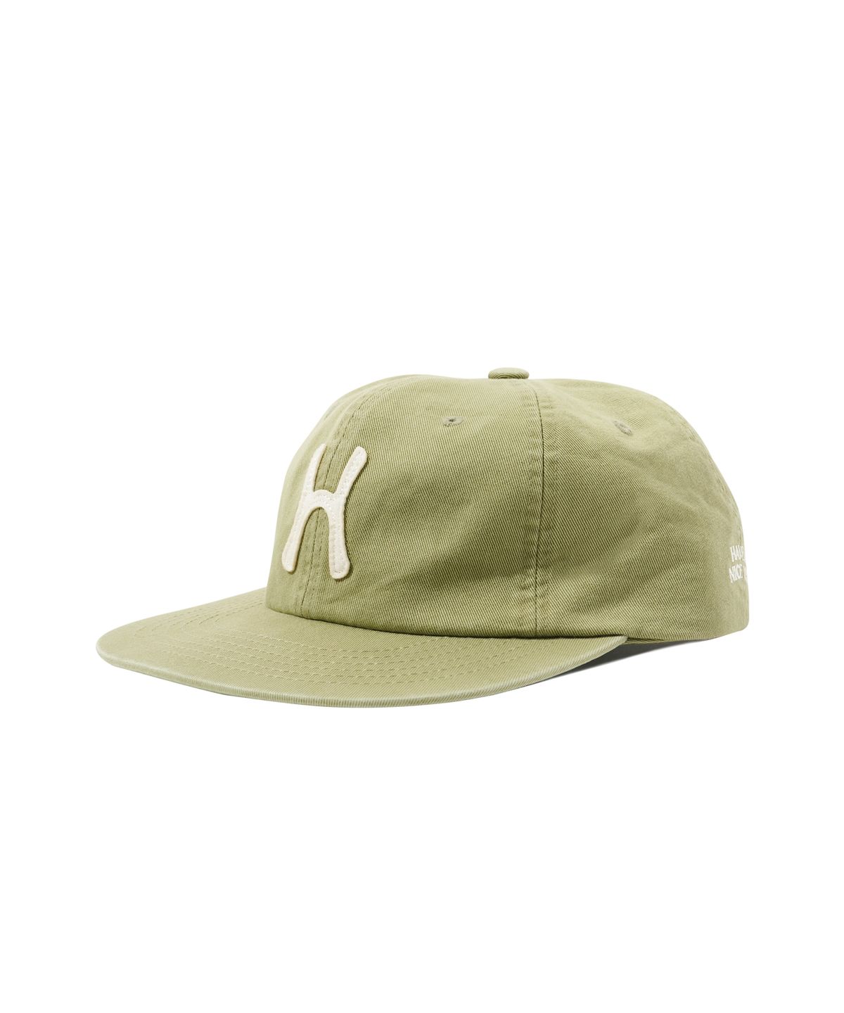 헬로 선라이즈(HELLO SUNRISE) H Logo Cotton Relaxed Fit 6Panel Cap_Olive