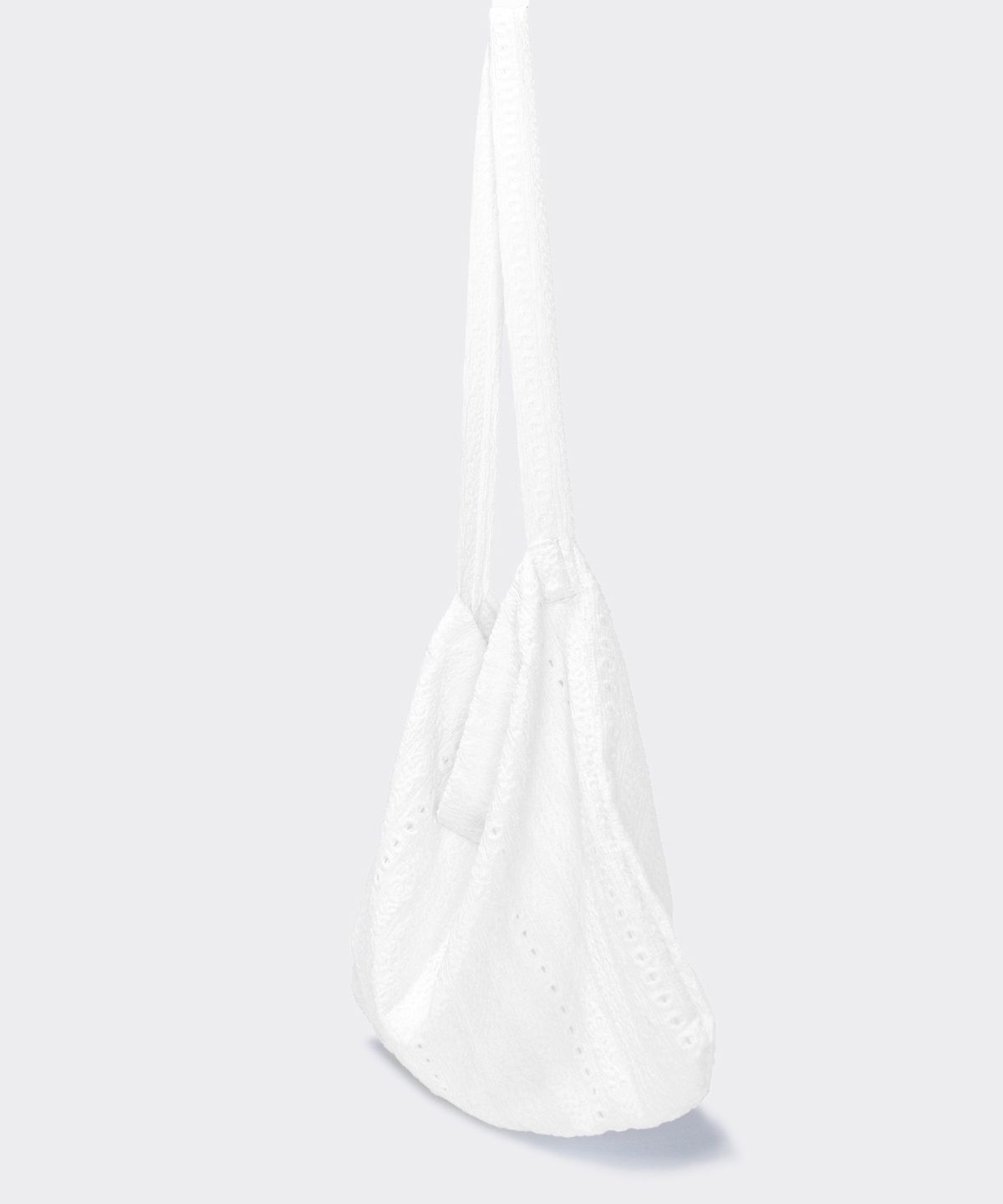 에이오엑스(AOX) Lace Shoulder Bag White