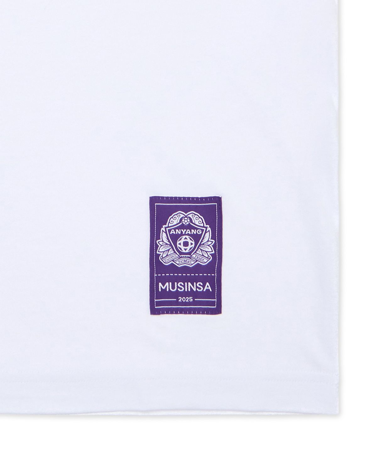 FC안양(FC ANYANG) 무신사 X FC안양 25 반소매 티셔츠 화이트
