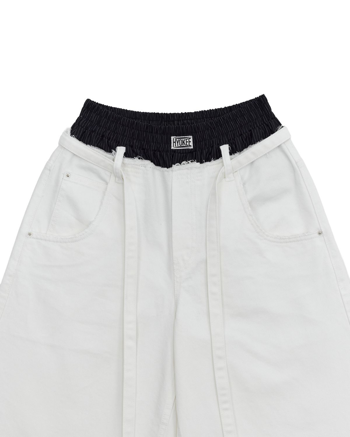 노 엑스트라 터치(NO EXTRA TOUCH) Belted Easy Trunk Denim / 25SMPT002WH