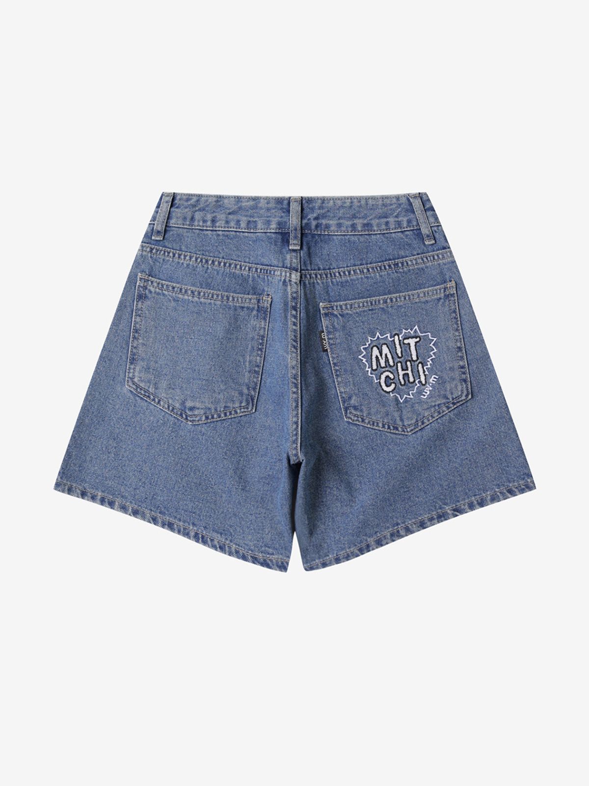 엘유브이엠(LUVM) DENIM WIDE SHORTS_BLUE