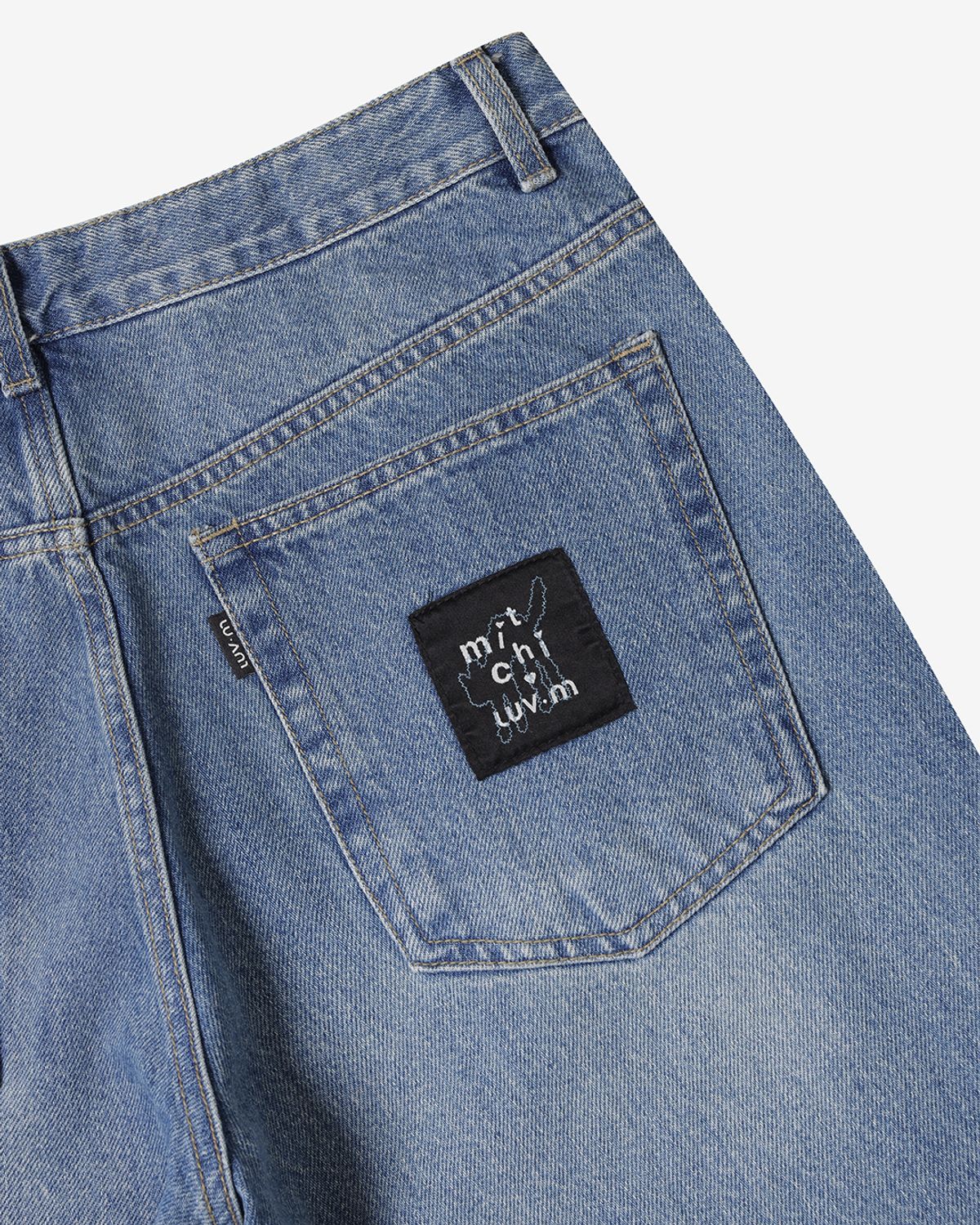 엘유브이엠(LUVM) DENIM BERMUDA PANTS FOR MEN_BLUE
