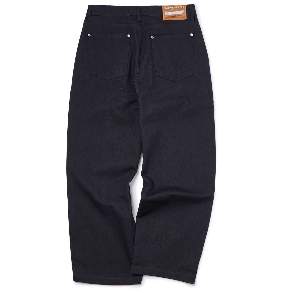 가먼츠팹(GARMENTS FAB) Stripe Knee Patch Pants (NAVY)