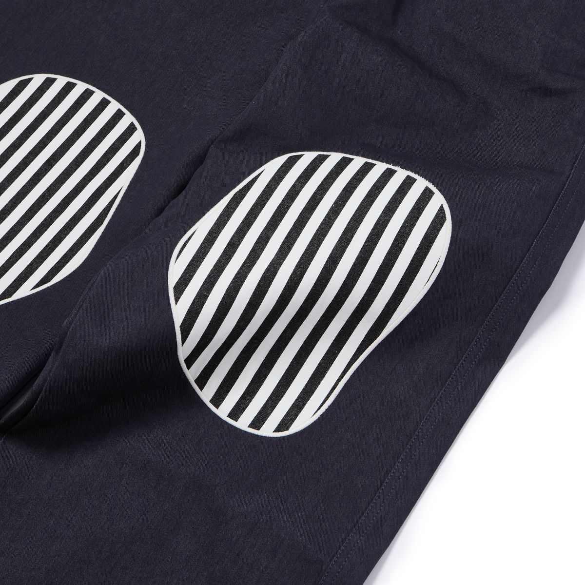 가먼츠팹(GARMENTS FAB) Stripe Knee Patch Pants (NAVY)