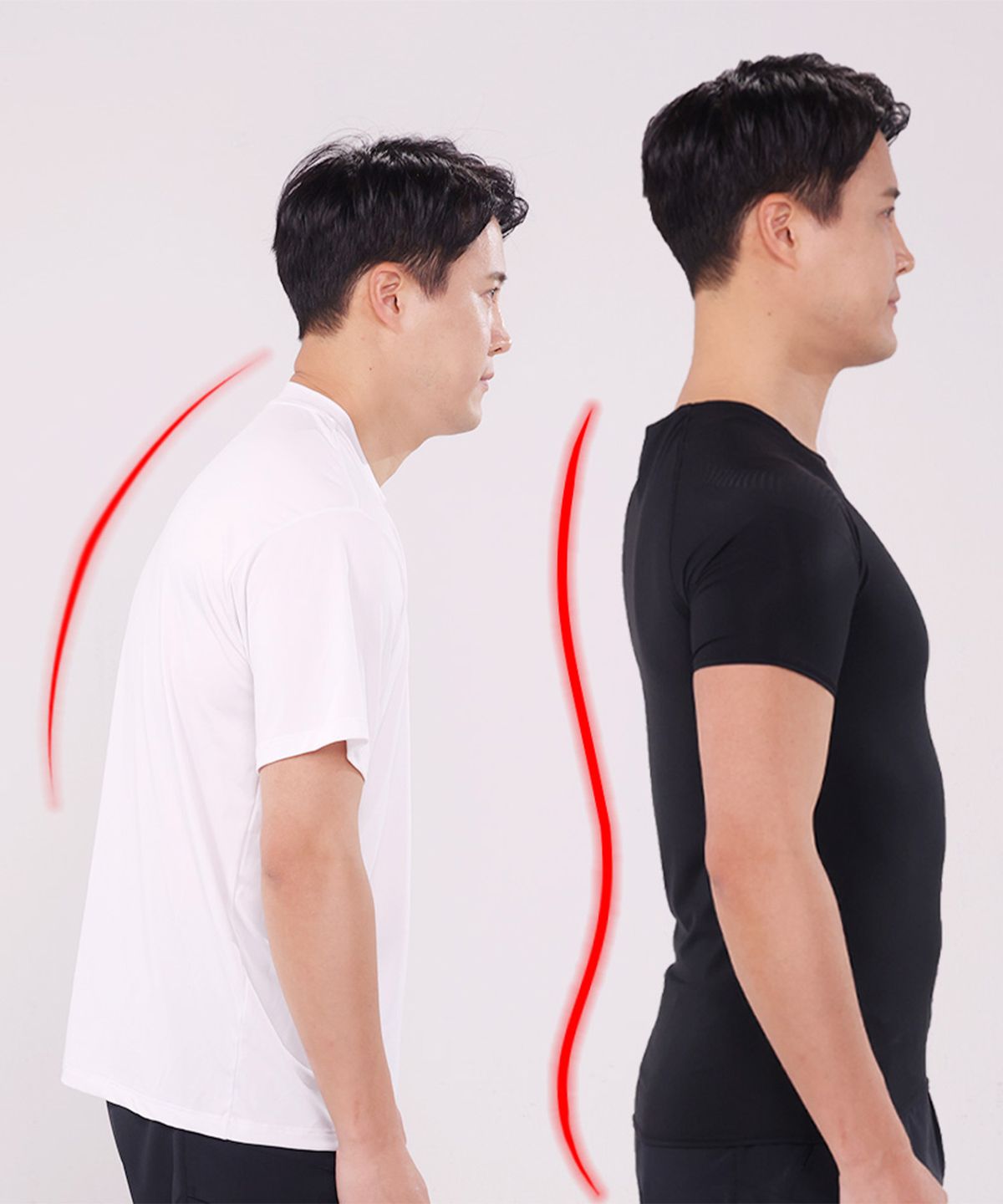 테이핑테크(TAPINGTECH) 남성용 바른자세 테이핑웨어 반팔 티셔츠