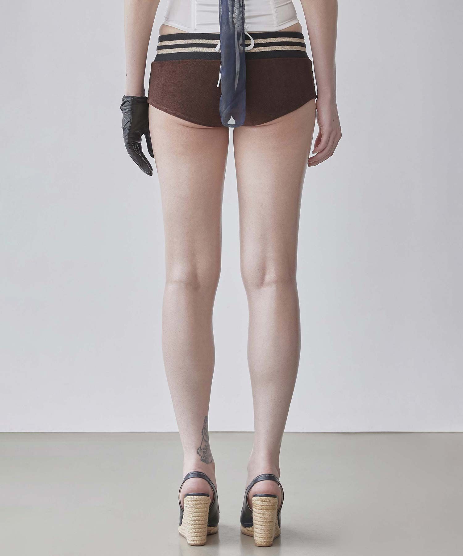 ★SCULPTOR★ Marine Terry Shorts Brown SC25S419BR Marine Terry Shorts Brown – Sculptor