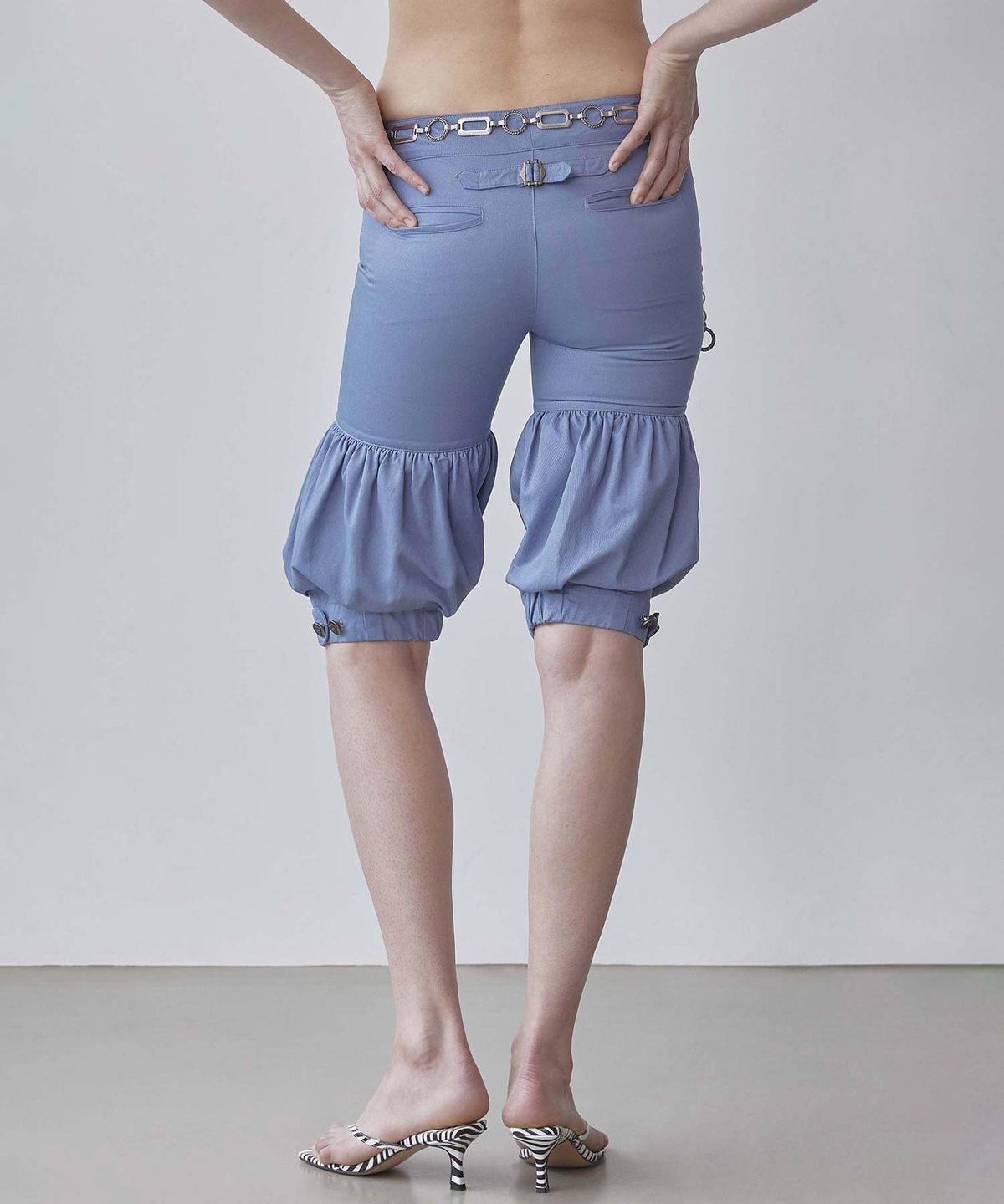 스컬프터(SCULPTOR) Balloon Capri Pants Blue
