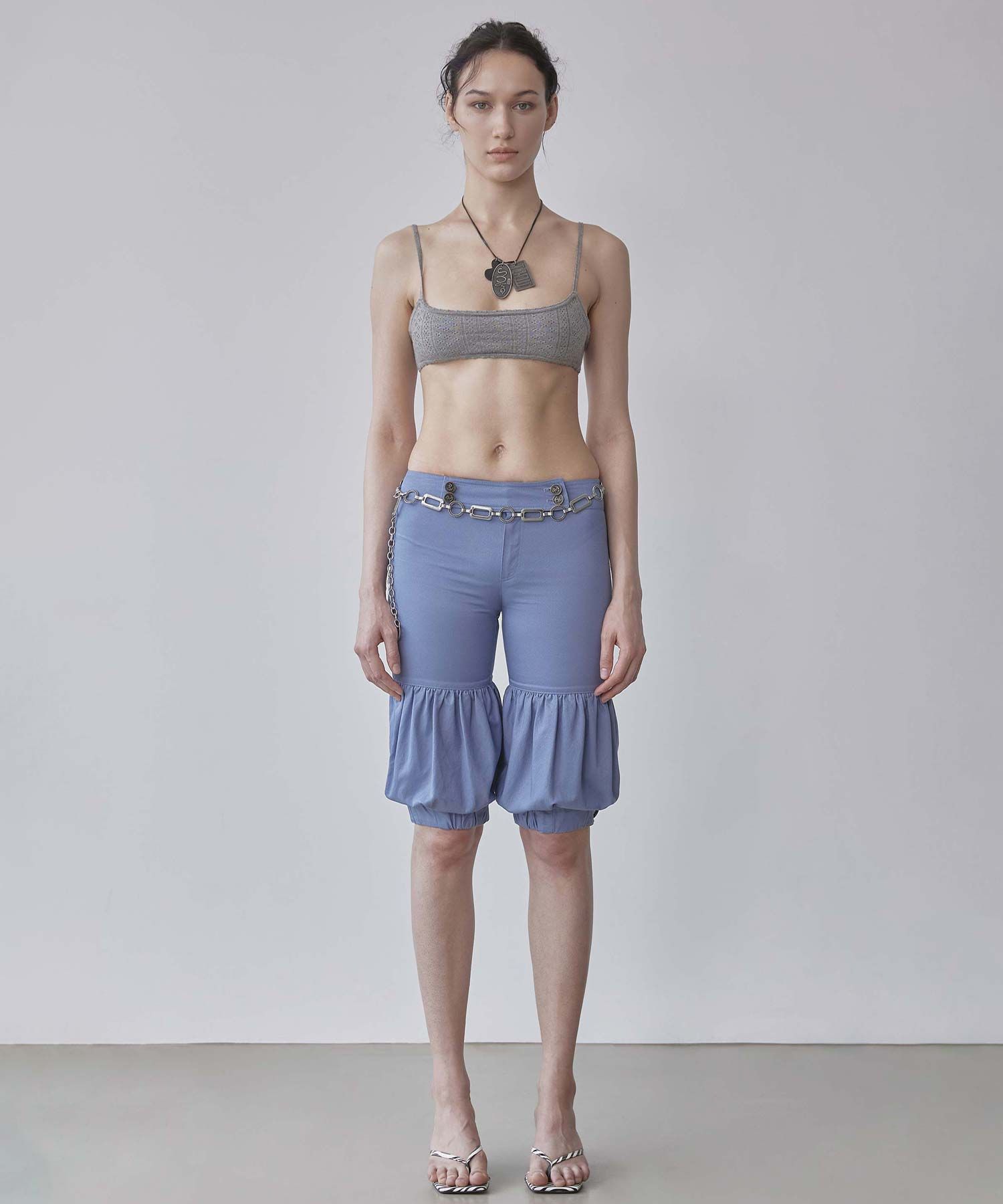 ★SCULPTOR★ Balloon Capri Pants Blue SC25S418BL MUSINSA | SCULPTOR Balloon Capri Pants Blue