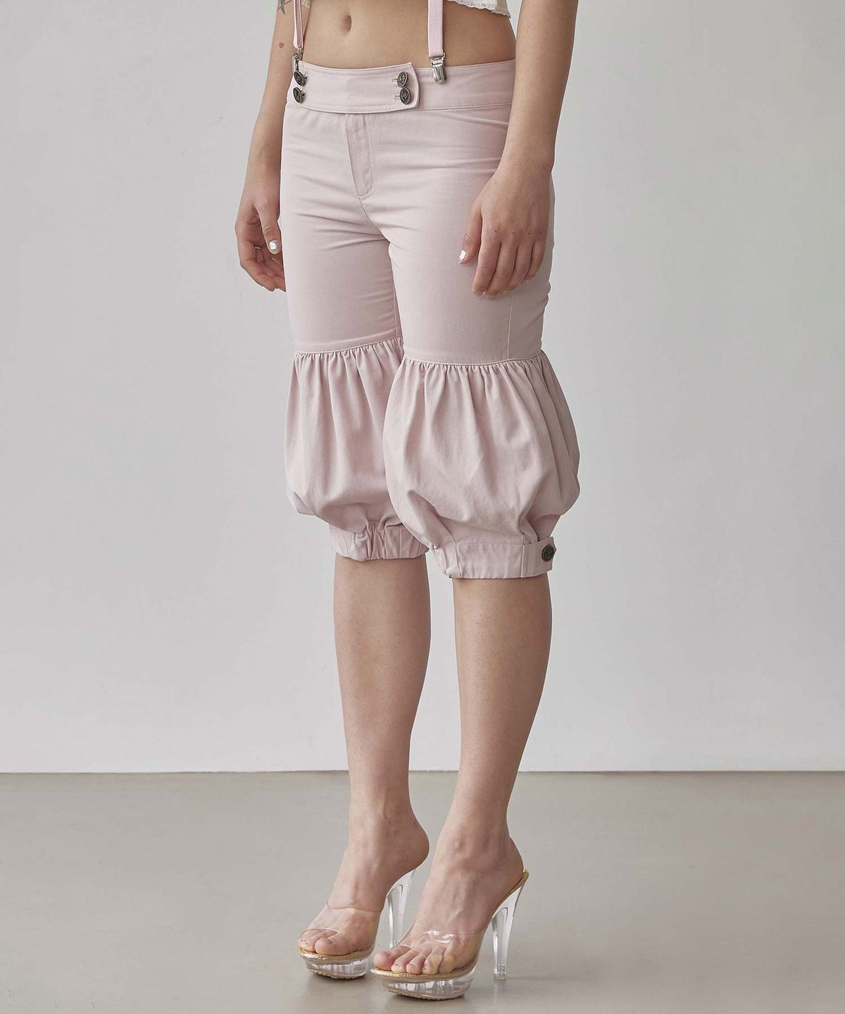 스컬프터(SCULPTOR) Balloon Capri Pants Baby Pink