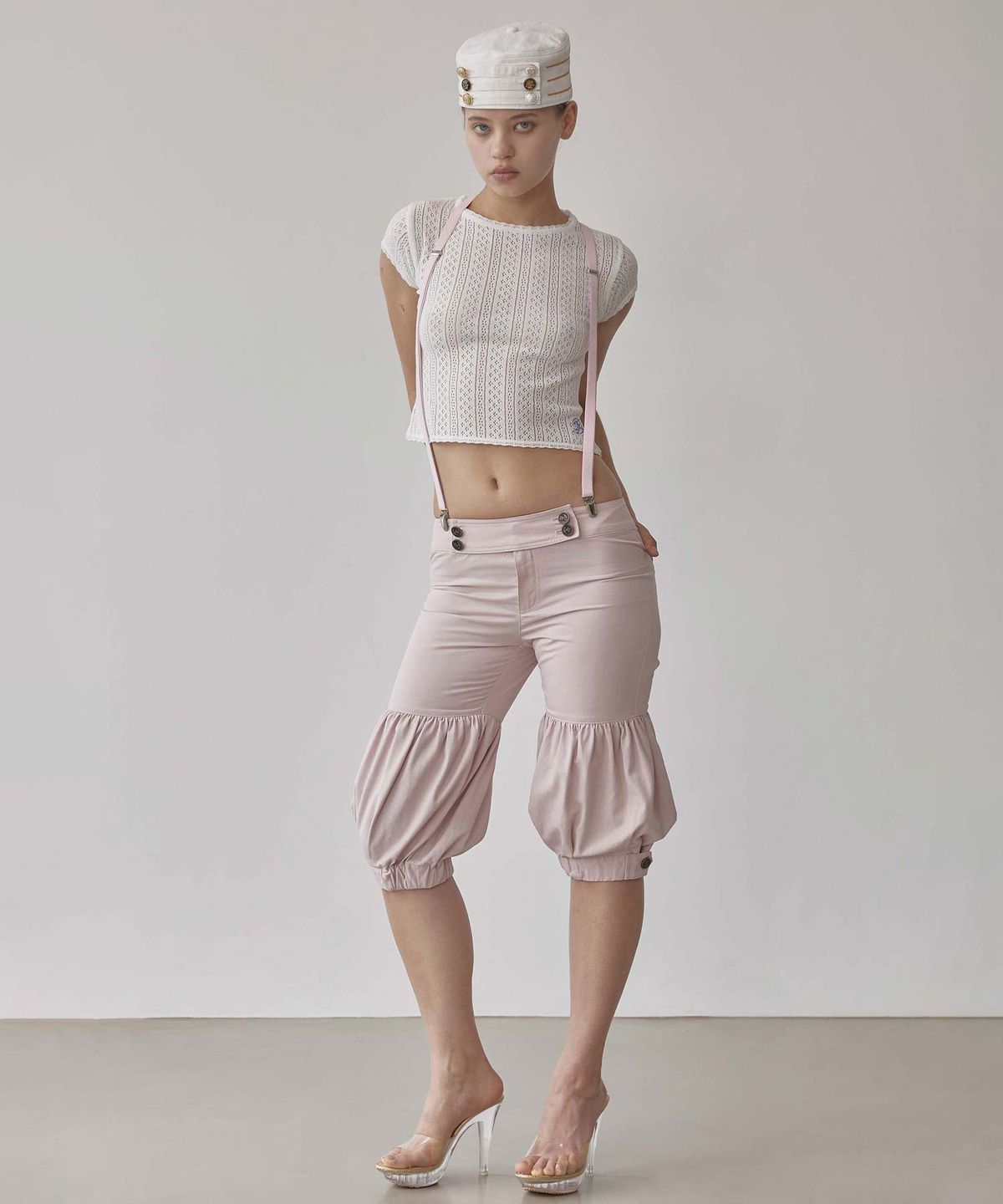 스컬프터(SCULPTOR) Balloon Capri Pants Baby Pink