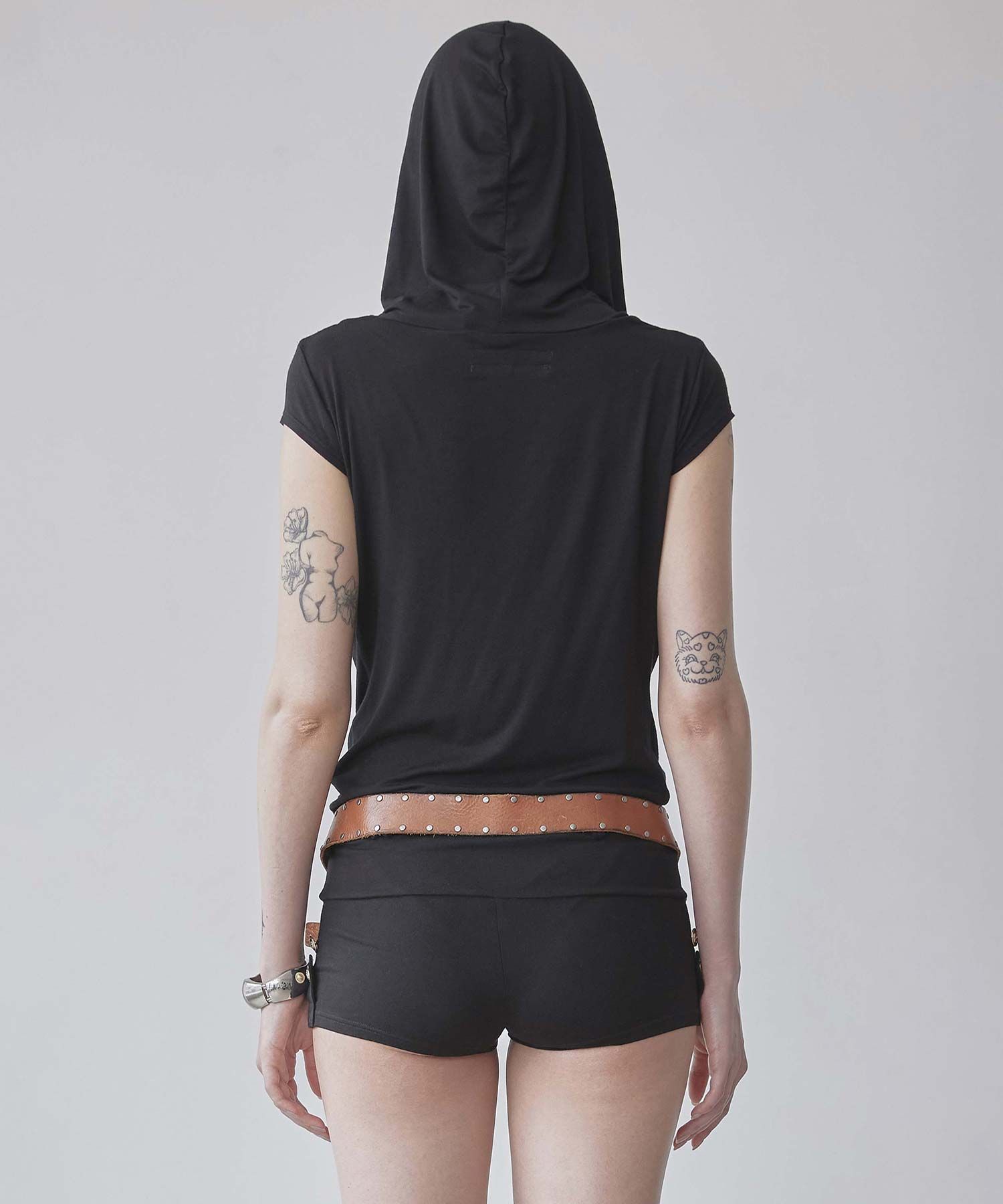 MUSINSA | SCULPTOR Marine Draped Romper Black
