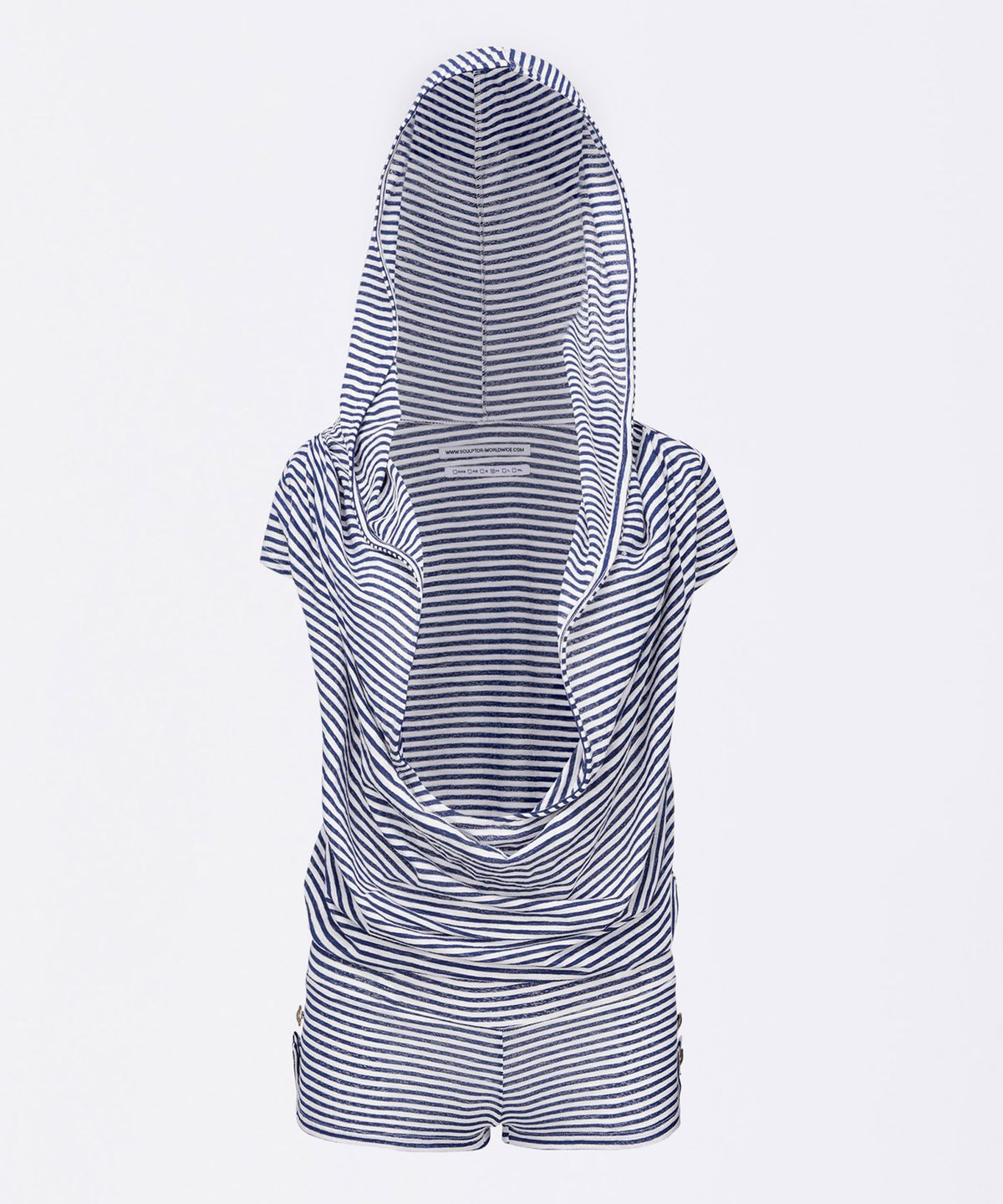 스컬프터(SCULPTOR) Marine Draped Romper Navy
