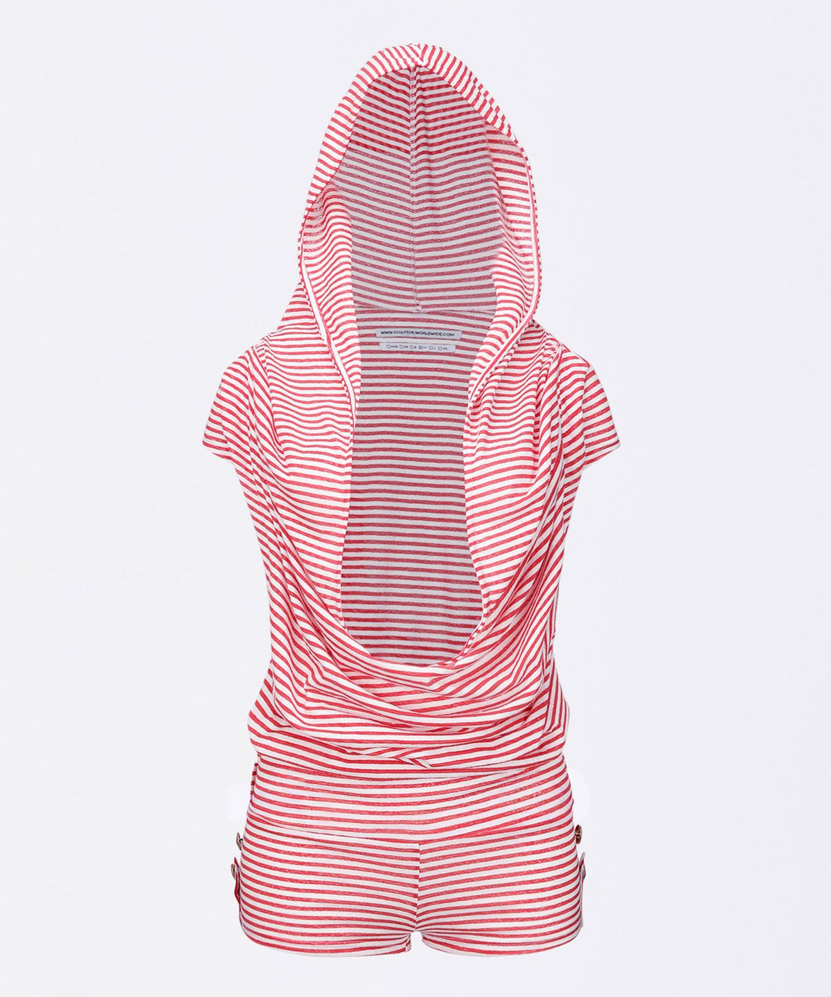 스컬프터(SCULPTOR) Marine Draped Romper Red
