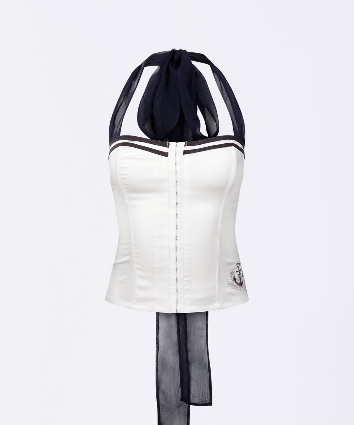 스컬프터(SCULPTOR) Marine Halter Corset White