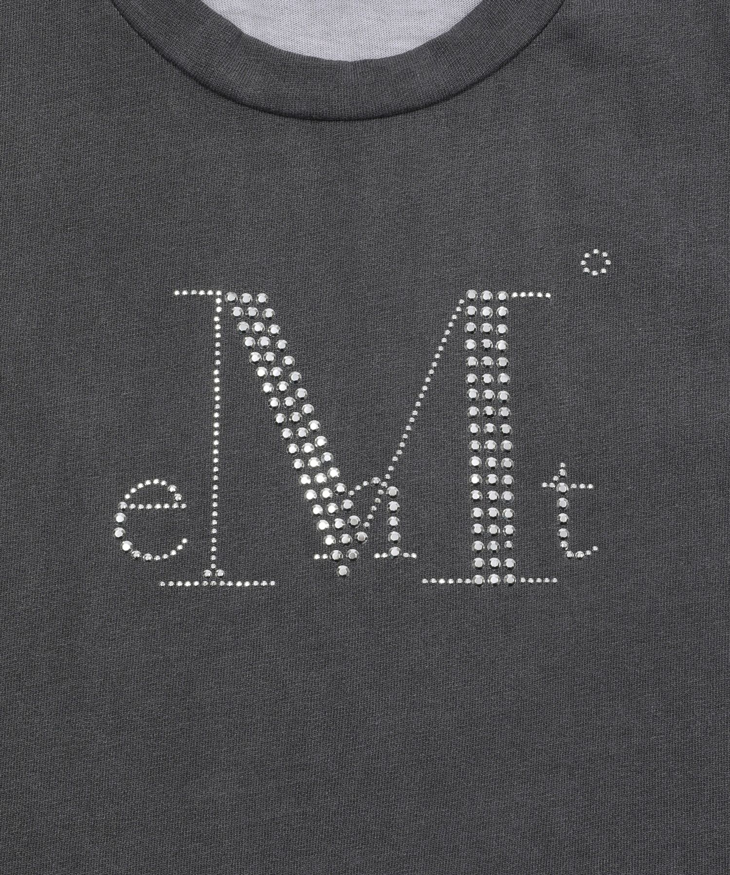 ◆MUCENT◆ Arin Pigment Hotfix Crop Short Sleeve Tee P0000BB ARYN PIGMENT HOTFIX CROP T - MUCENT | 60% - Asian Fashion