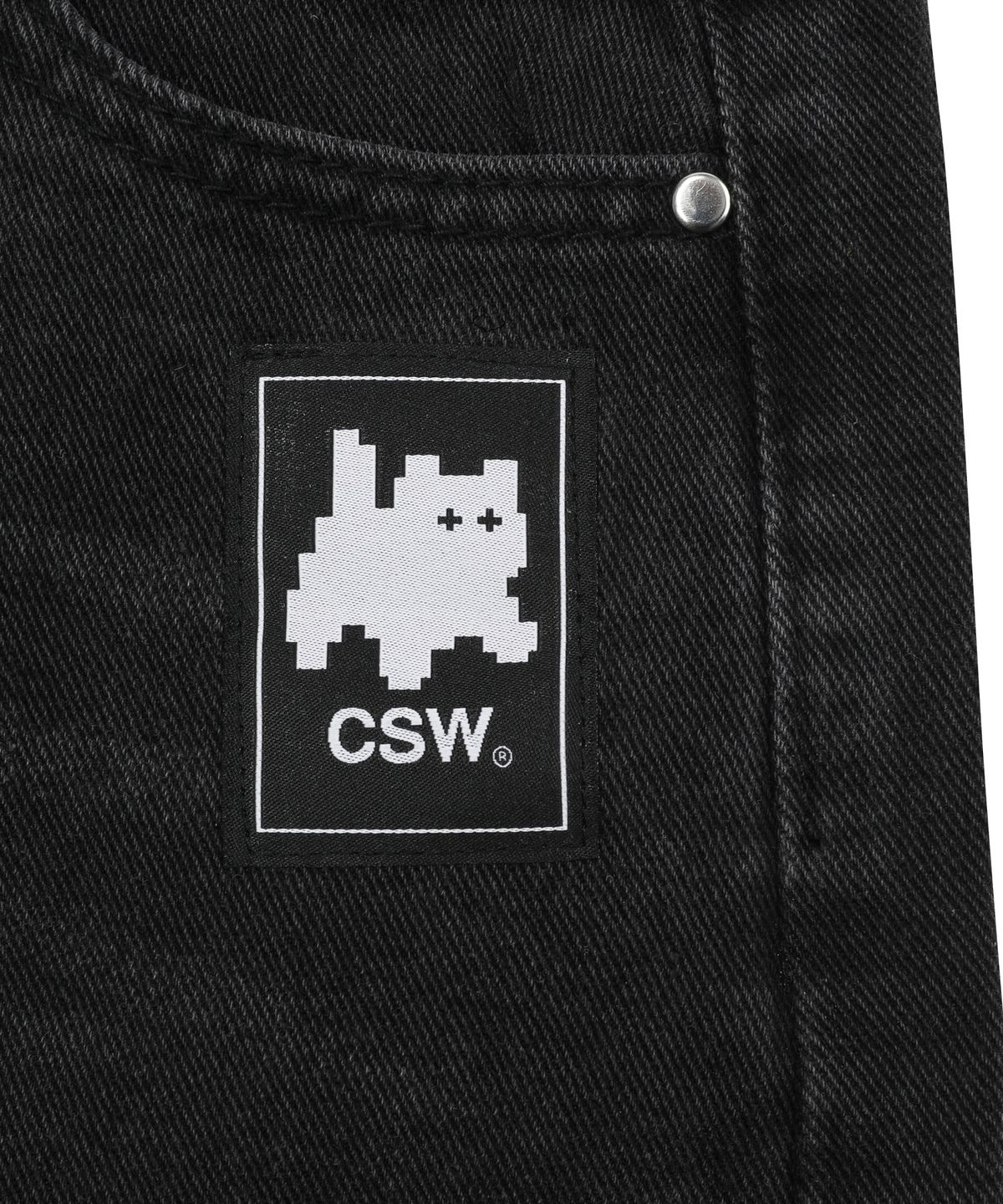캣세이브더월드(CATSAVETHEWORLD) 엘릭 데님 버뮤다 하프 팬츠 남녀공용