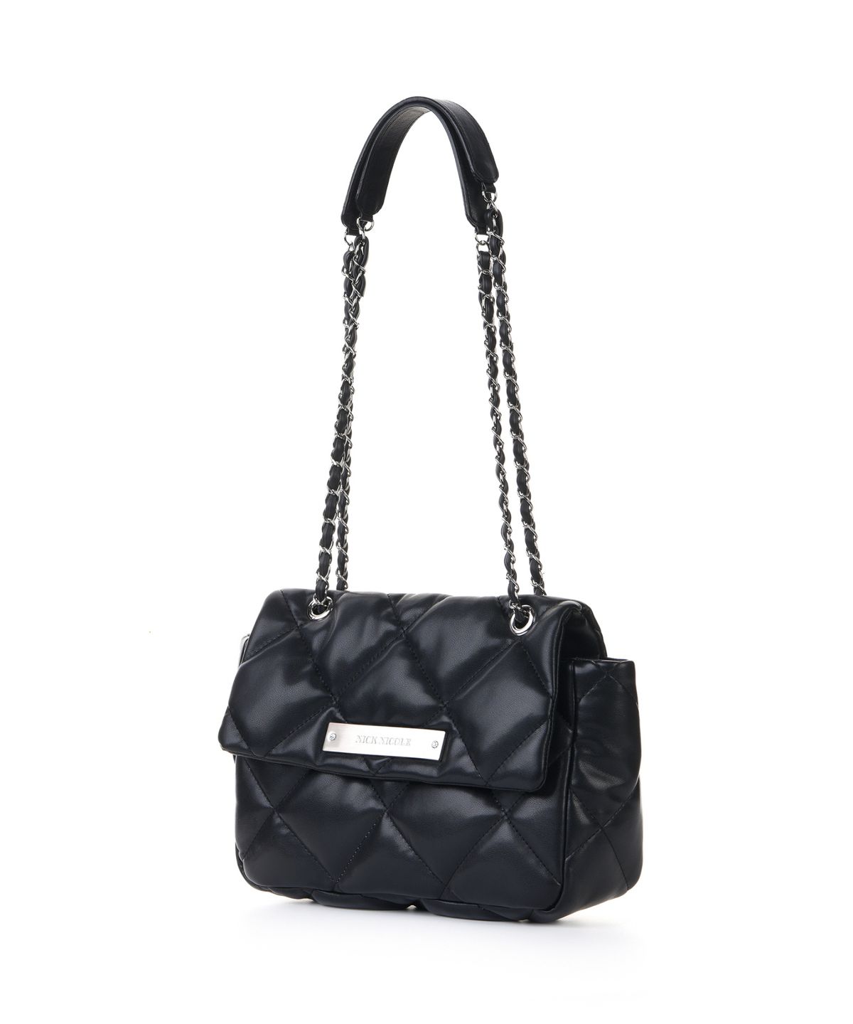 닉앤니콜(NICK&NICOLE) CRYSTAL CLASSIC CHAIN BAG_BLACK