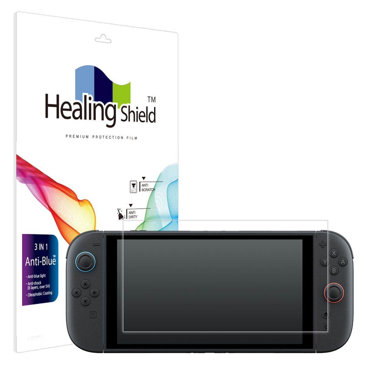힐링쉴드(HEALINGSHIELD) 닌텐도 스위치 2 블루라이트차단 액정보호필름 1매