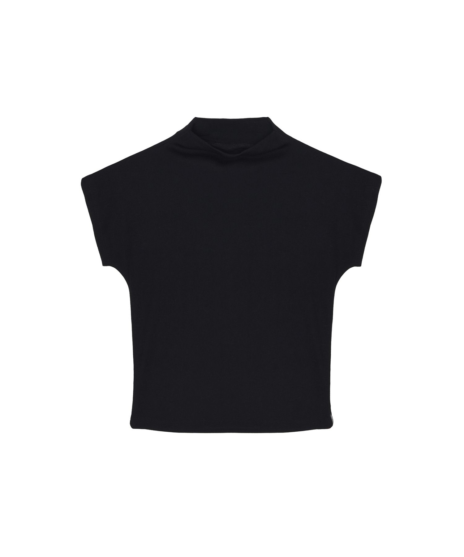 【NICK&NICOLE】 HALF NECK SLIM TOP /追跡付 MUSINSA公式 | NICK&NICOLE HALF NECK SLIM TOP_BLACK