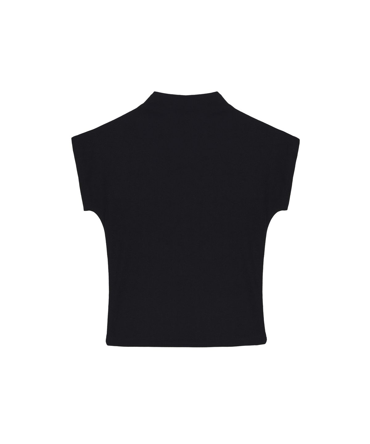 닉앤니콜(NICK&NICOLE) HALF NECK SLIM TOP_BLACK
