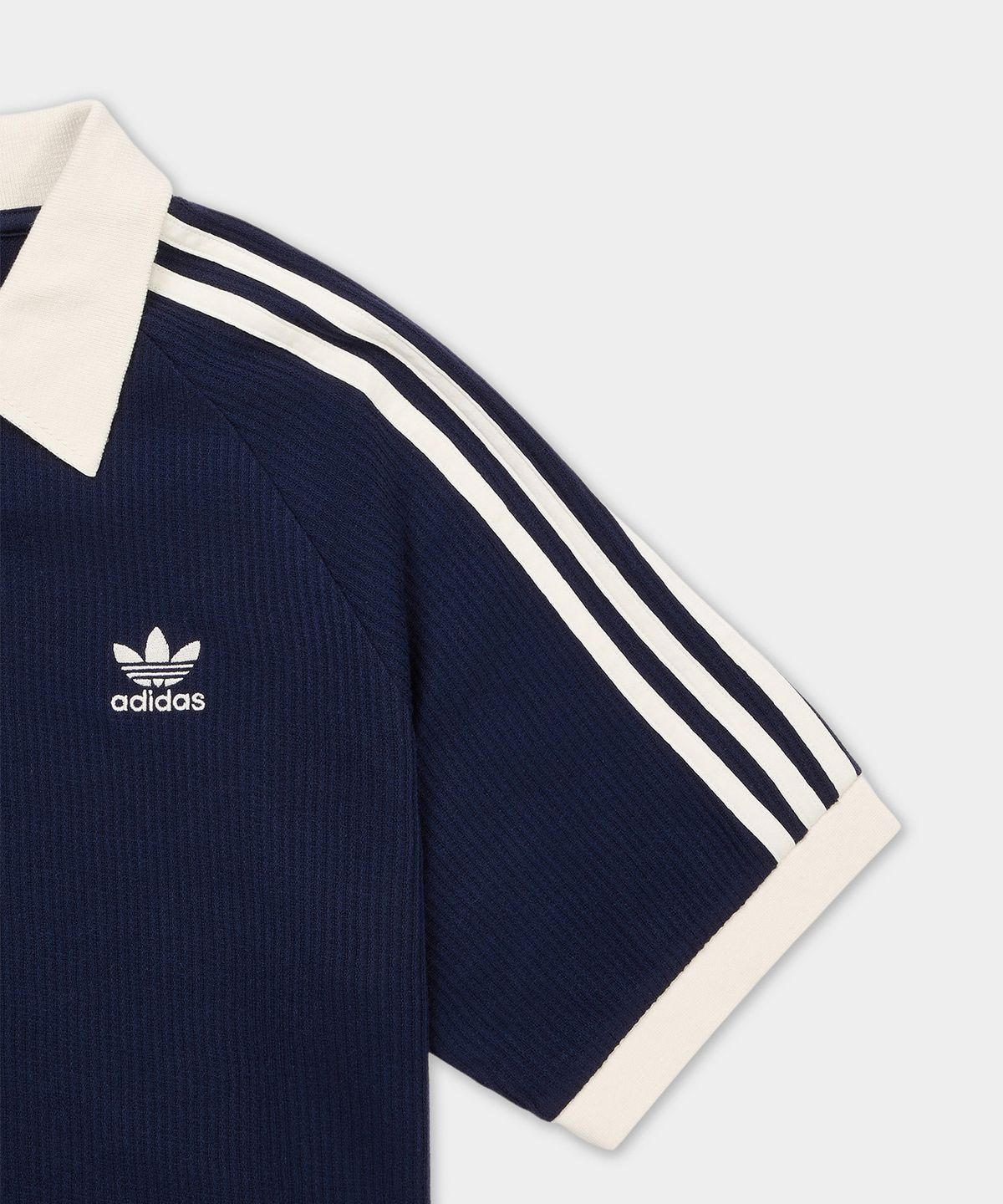 아디다스(ADIDAS) 와플 반팔 폴로 셔츠 - 네이비 / KB5461