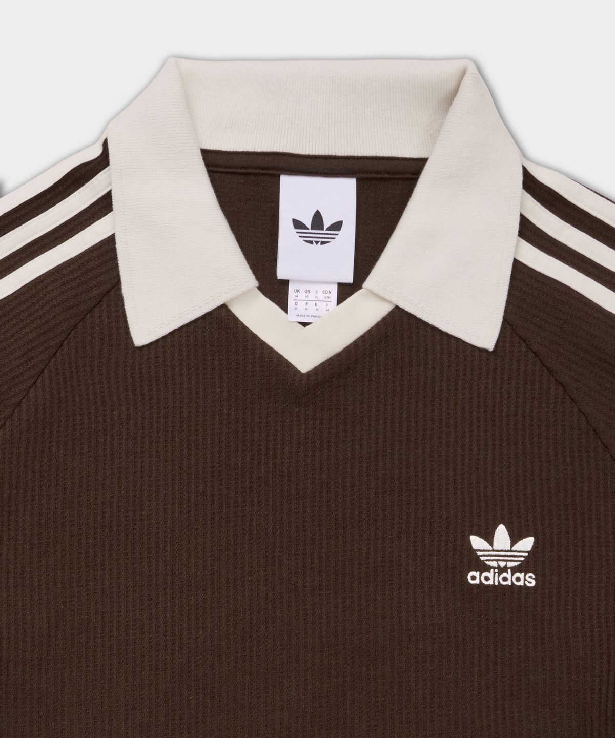 아디다스(ADIDAS) 와플 반팔 폴로 셔츠 - 다크브라운 / KB5462