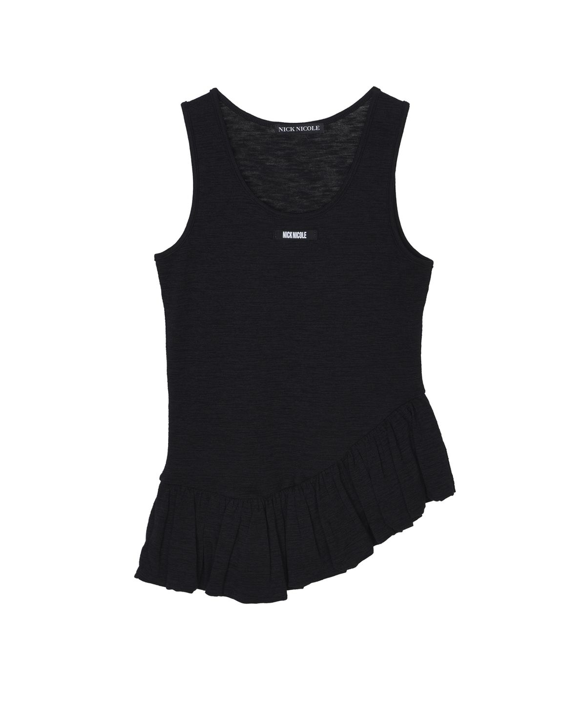 닉앤니콜(NICK&NICOLE) BALLOON LABEL SLEEVELESS_BLACK