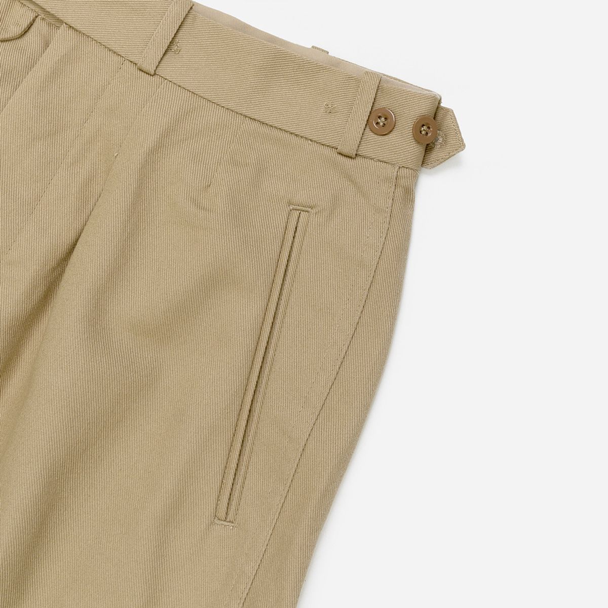 와이엠씨엘케이와이(YMCL KY) German Type Navy Tropical Short Pants - Khaki
