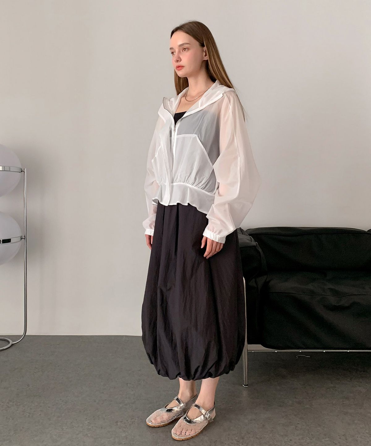 바스카라(VASCARA) Pumpkin Banding Long Skirt (2colors)