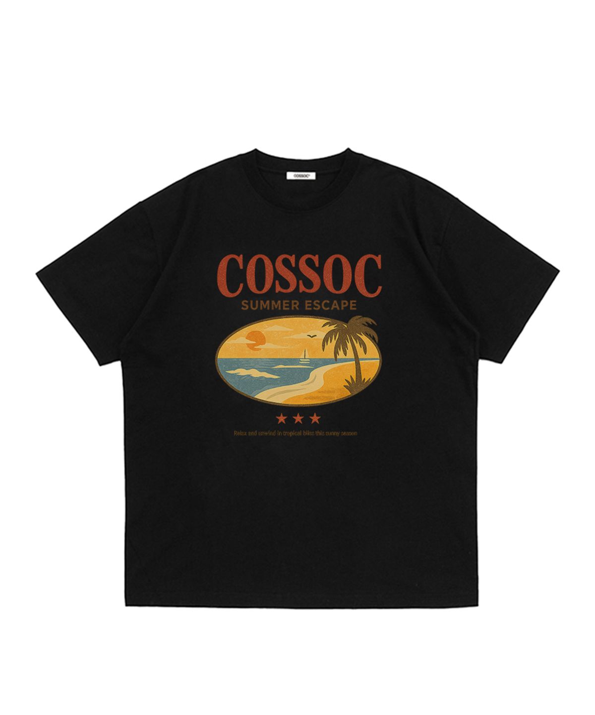 코소(COSO) 썸머 이스케이프 반팔 티셔츠 (WHITE)