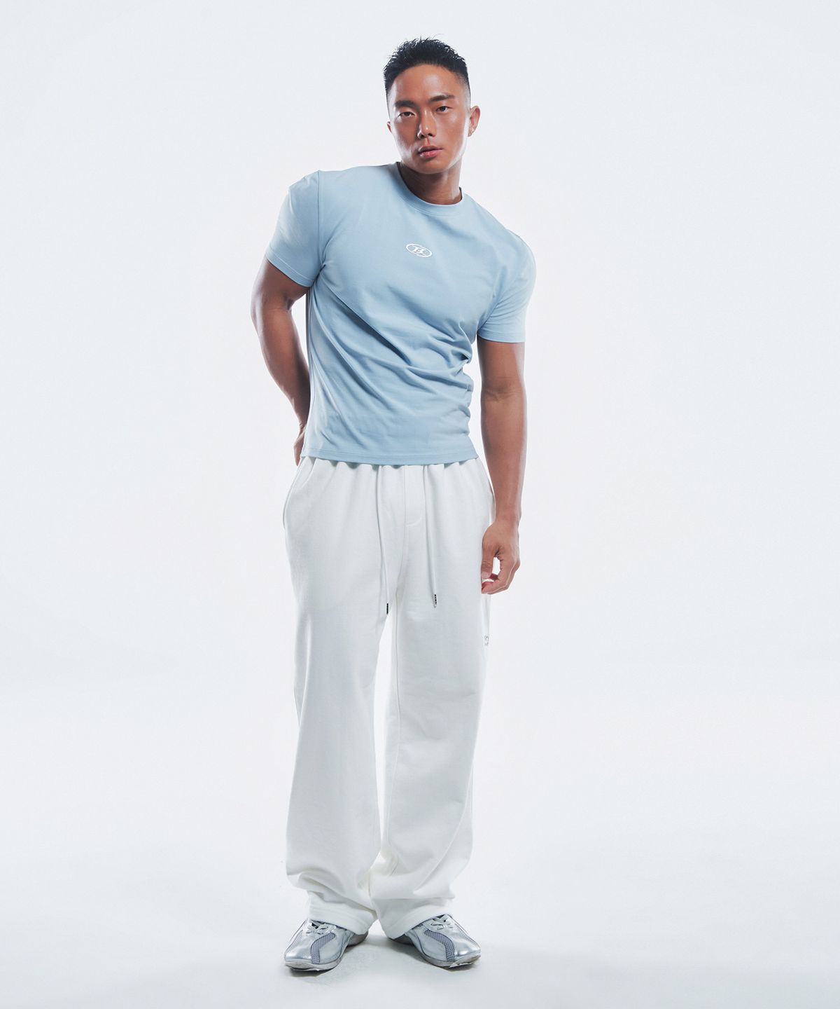 본투윈(BORN TO WIN) SILVER B LOGO MUSCLE FIT T-SHIRTS [5COL]