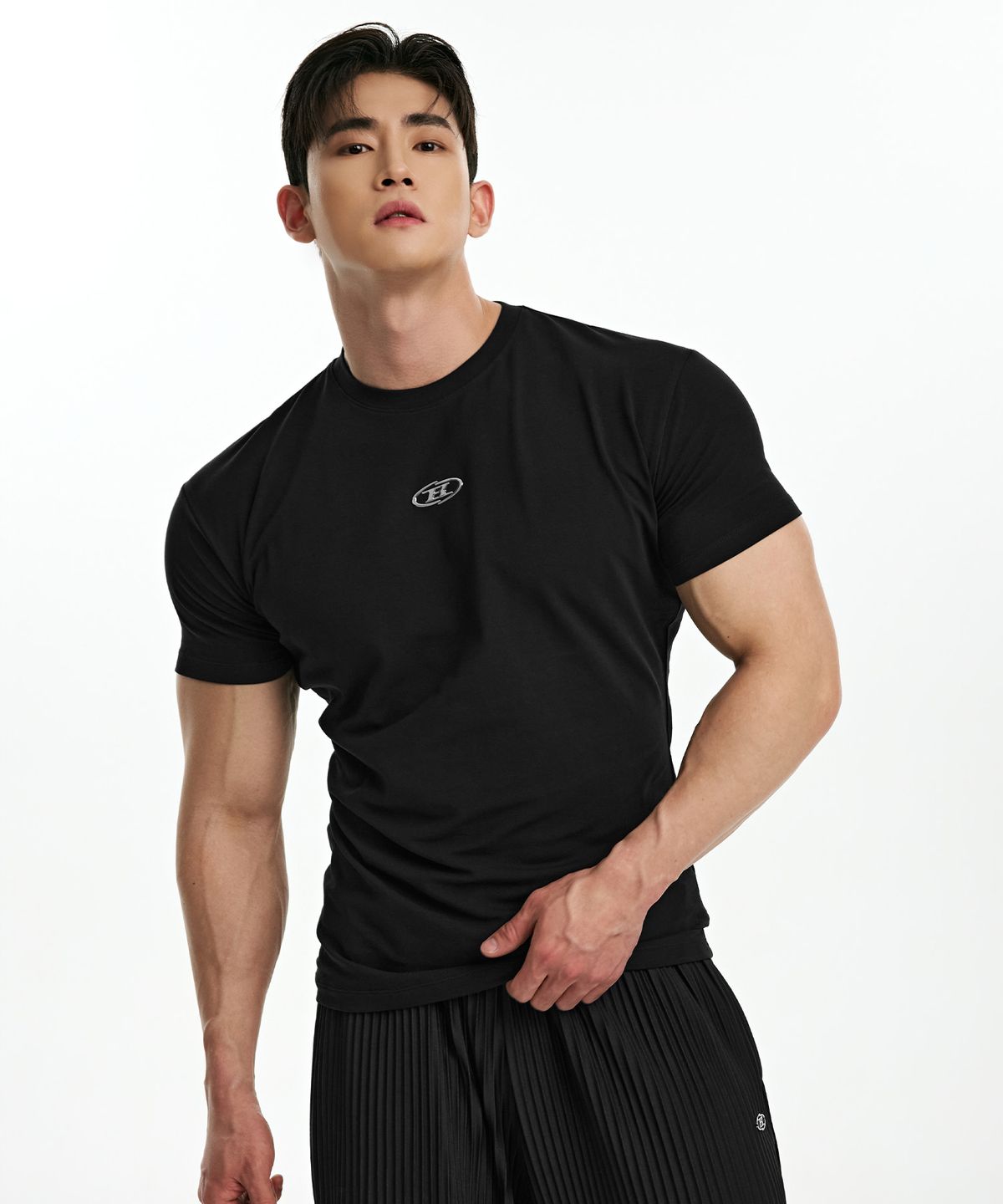 본투윈(BORN TO WIN) SILVER B LOGO MUSCLE FIT T-SHIRTS [5COL]