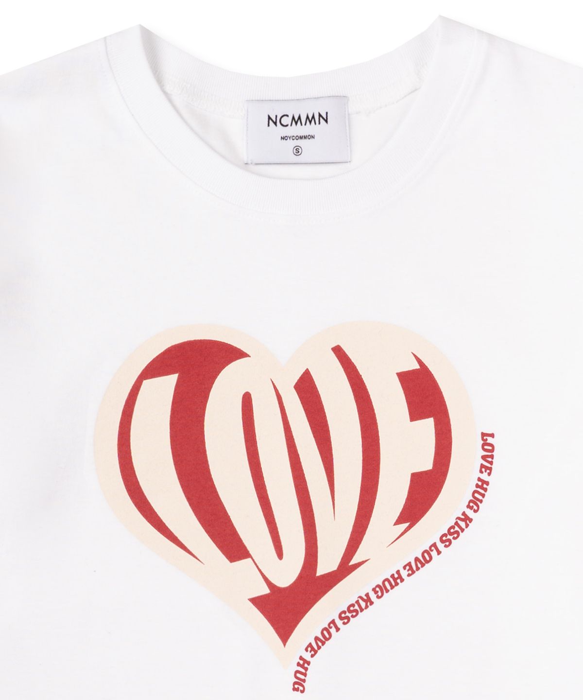 노이커먼(NOYCOMMON) LOVE HEART TEE WH