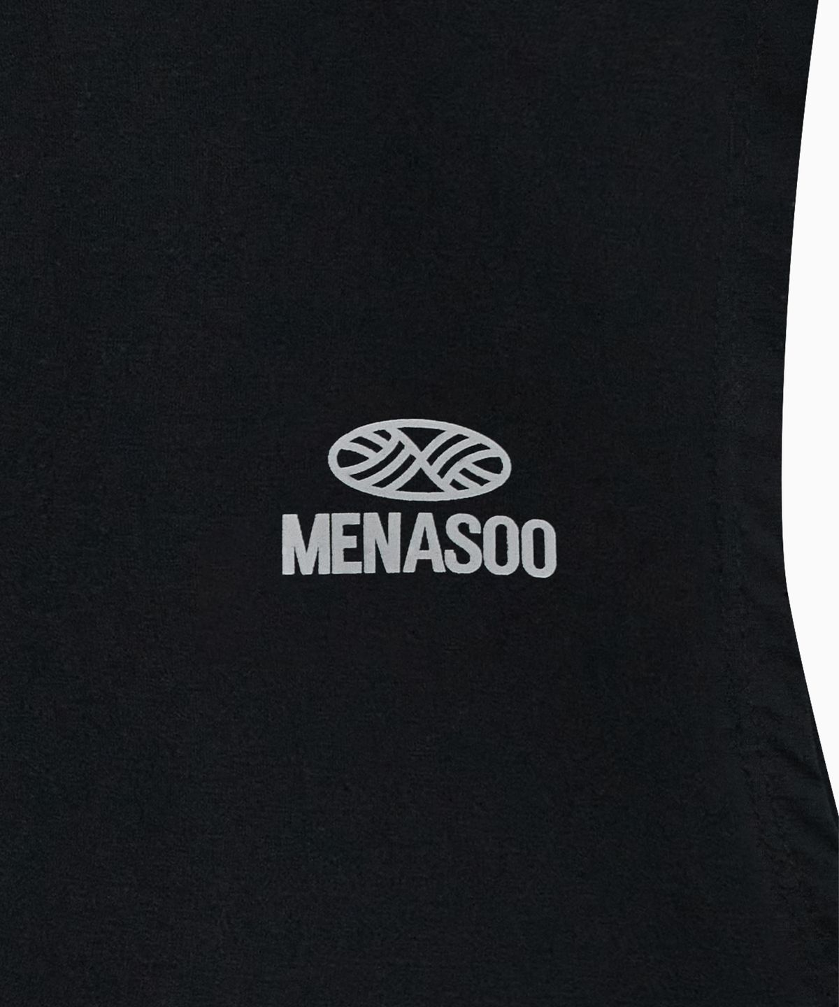 미나수(MENASOO) VENODE Small Track Logo Active Sleeve_Black