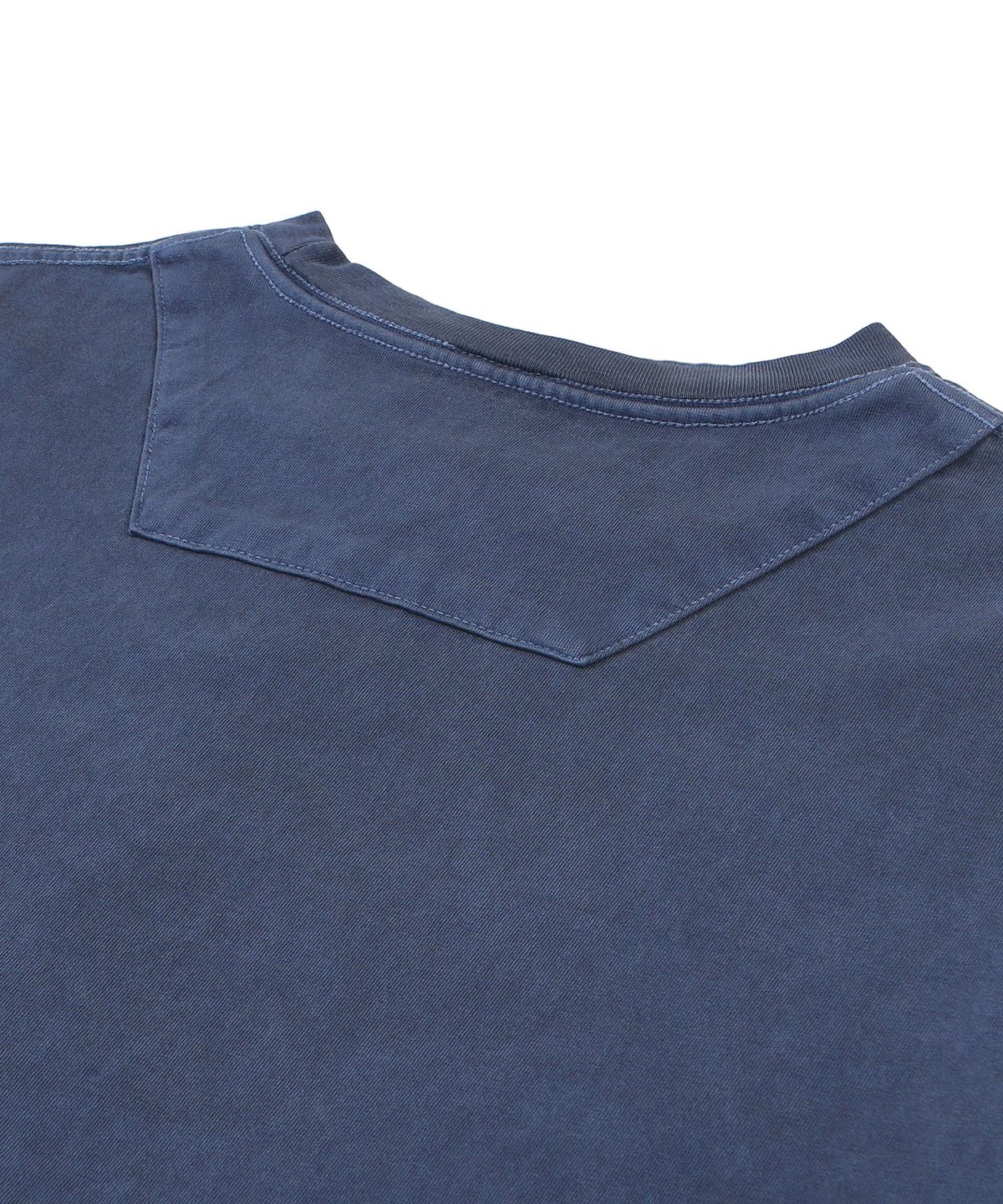 에이던엠(ADERNM) BACK CUT-LINE OVERSIZED PIGMENT T-SHIRTS (NAVY)