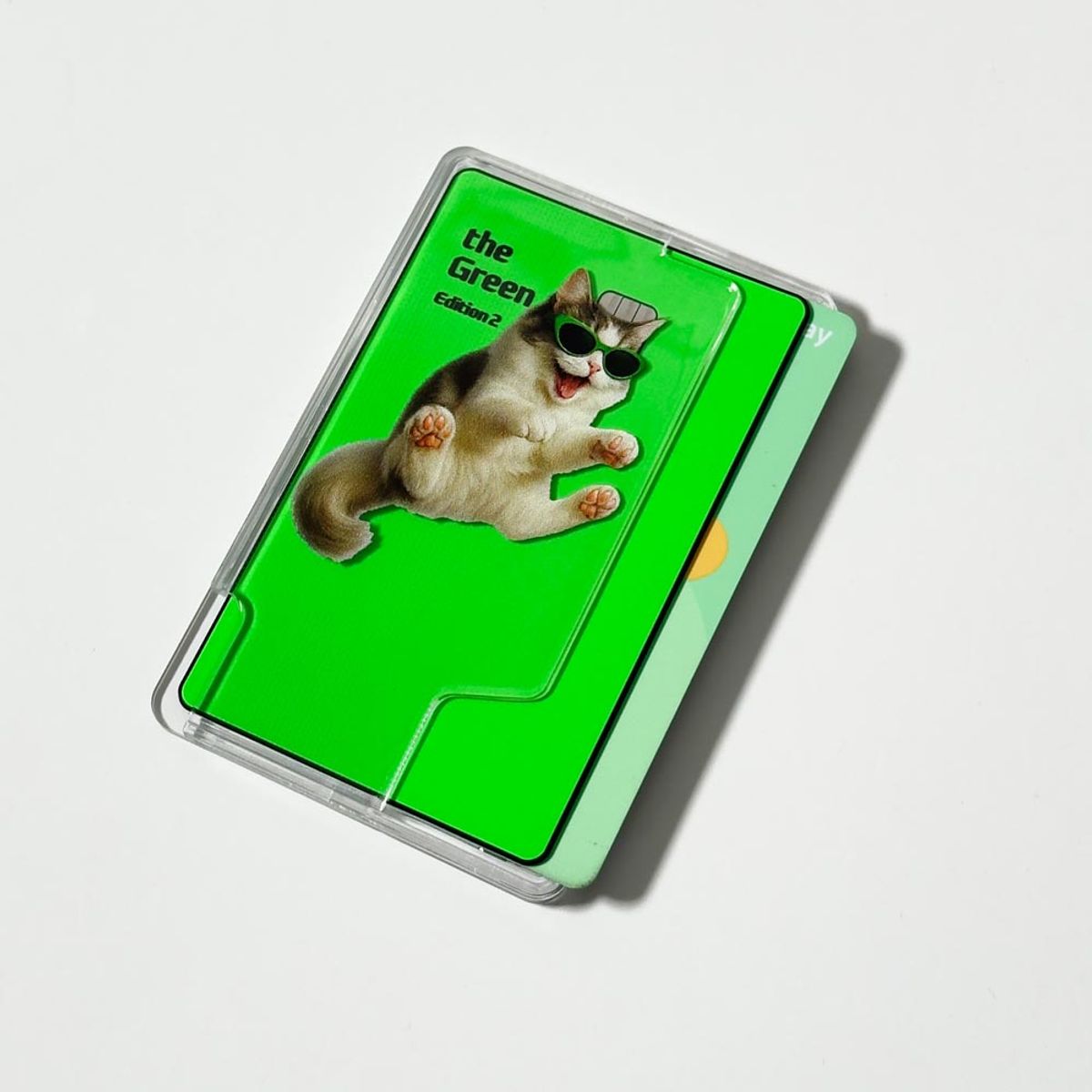 에이쓰리비쓰리(A3B3) [맥세이프] Green Vibe Cat 그린 바이브 캣 (맥세이프 카드 지갑)