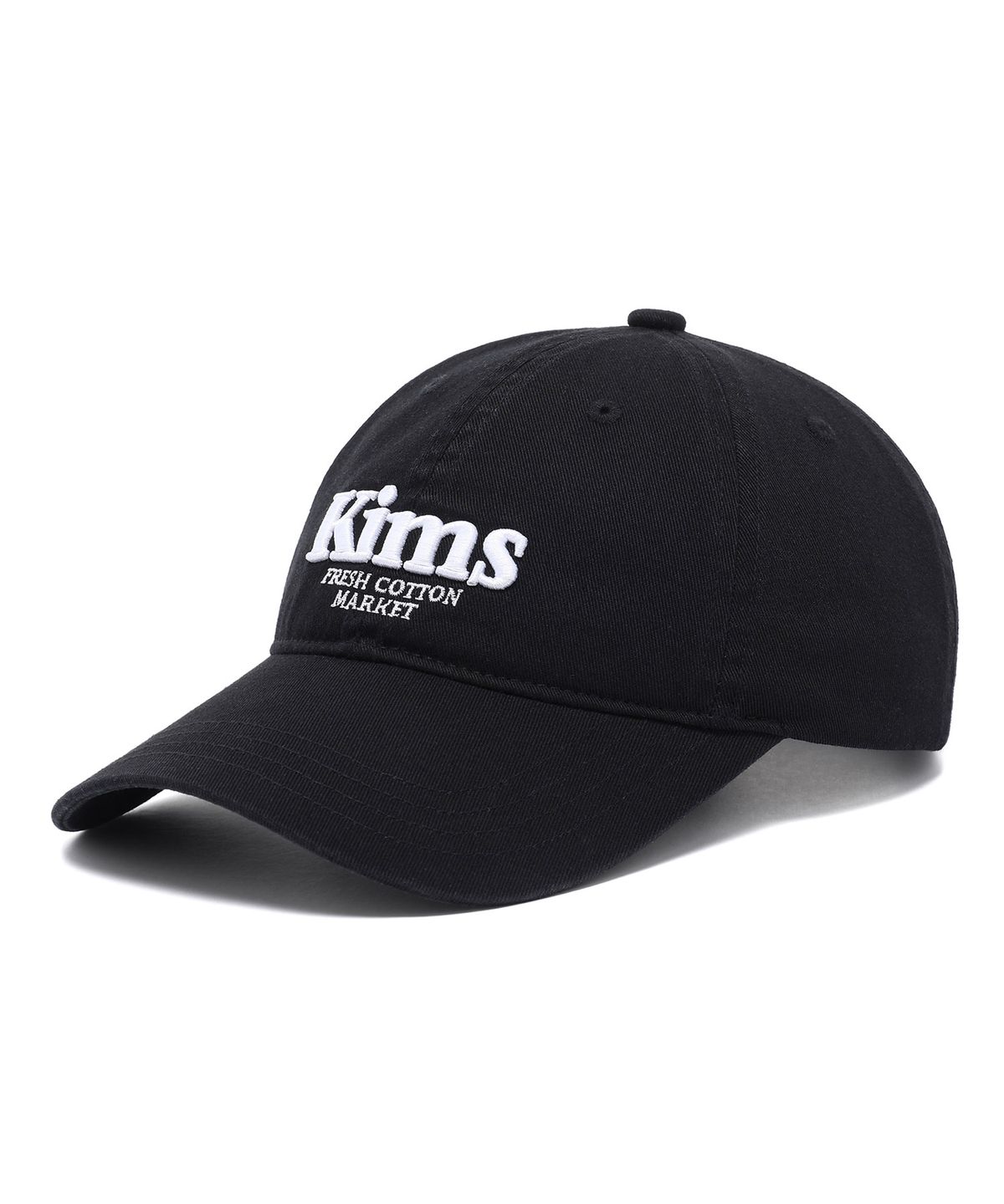 킴스 프레시 코튼 마켓(KIMS FRESH COTTON MARKET) Kims Bam Logo Ball Cap Black