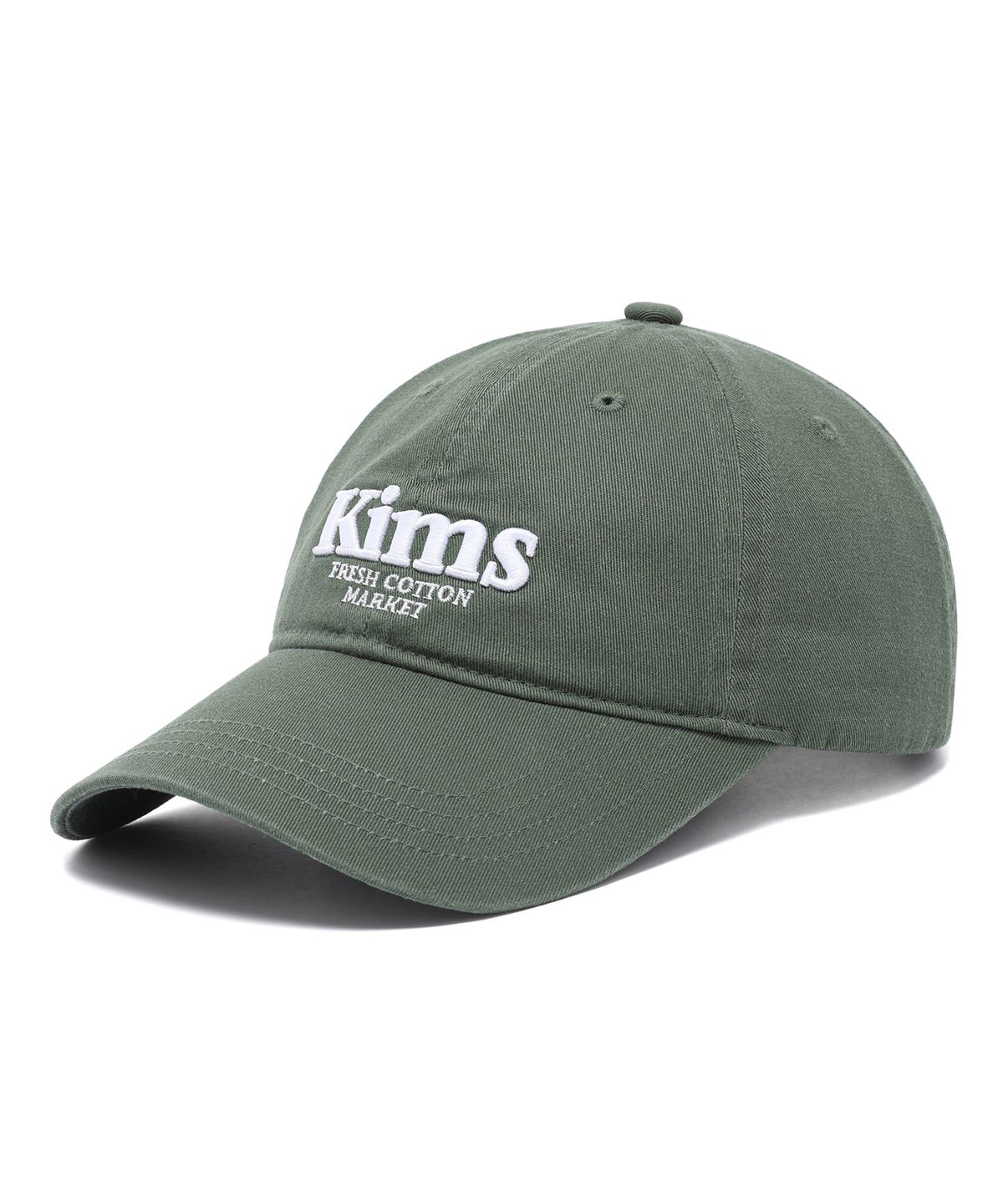 킴스 프레시 코튼 마켓(KIMS FRESH COTTON MARKET) Kims Bam Logo Ball Cap Green