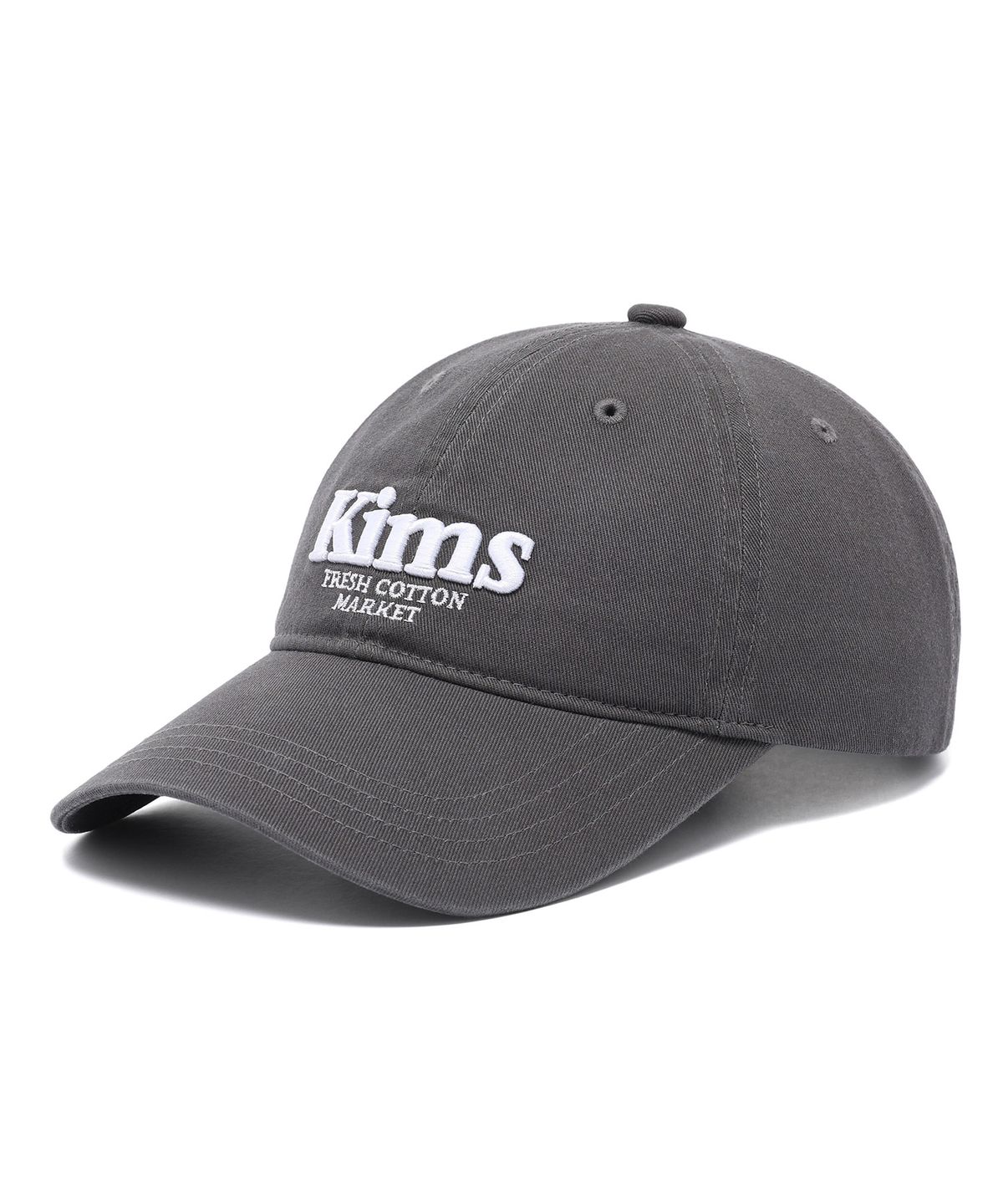 킴스 프레시 코튼 마켓(KIMS FRESH COTTON MARKET) Kims Bam Logo Ball Cap Charcoal