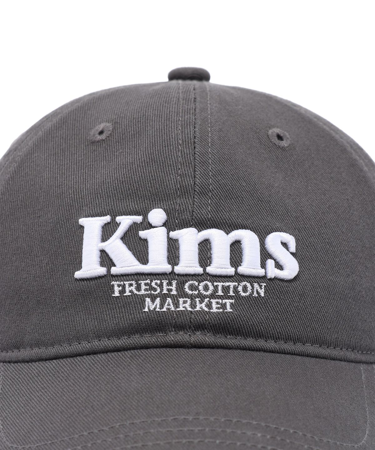 킴스 프레시 코튼 마켓(KIMS FRESH COTTON MARKET) Kims Bam Logo Ball Cap Charcoal
