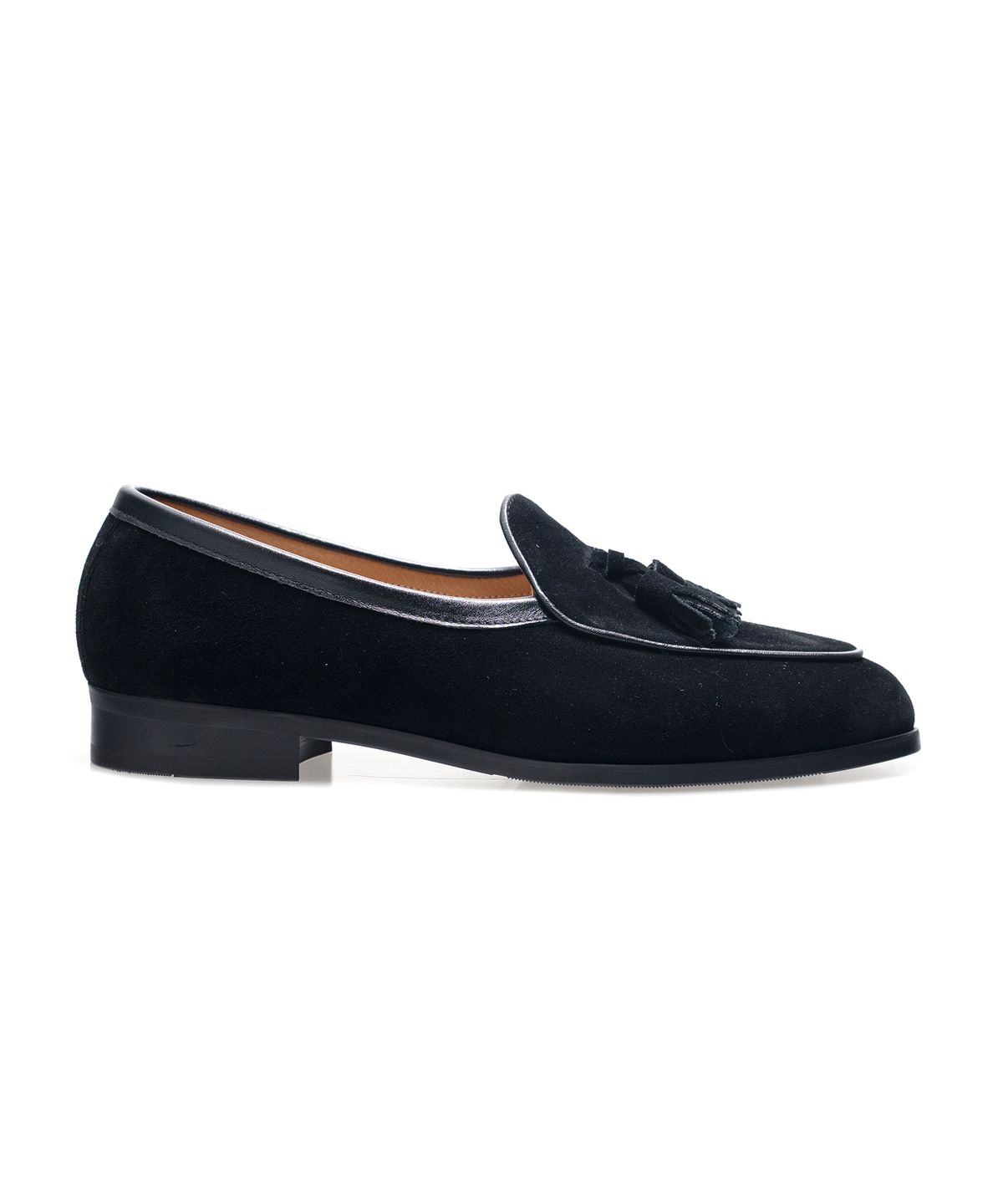 올클래식(ALLCLASSIC) ALC4402 벨지안 테슬 로퍼_black suede