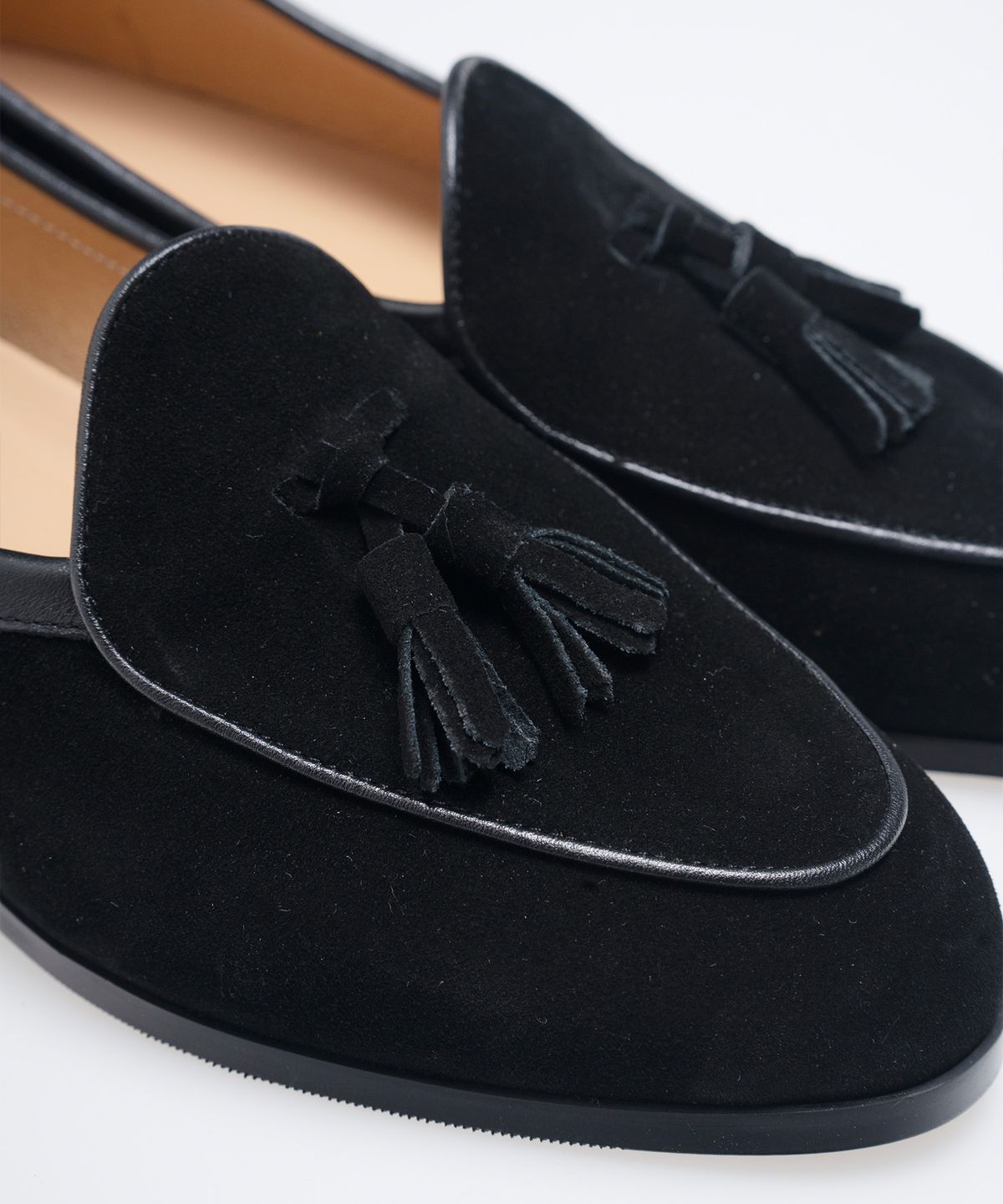 올클래식(ALLCLASSIC) ALC4402 벨지안 테슬 로퍼_black suede