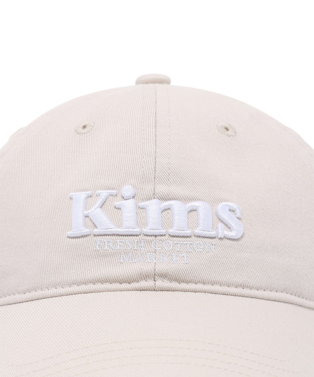 킴스 프레시 코튼 마켓(KIMS FRESH COTTON MARKET) Kims Bam Logo Ball Cap Beige