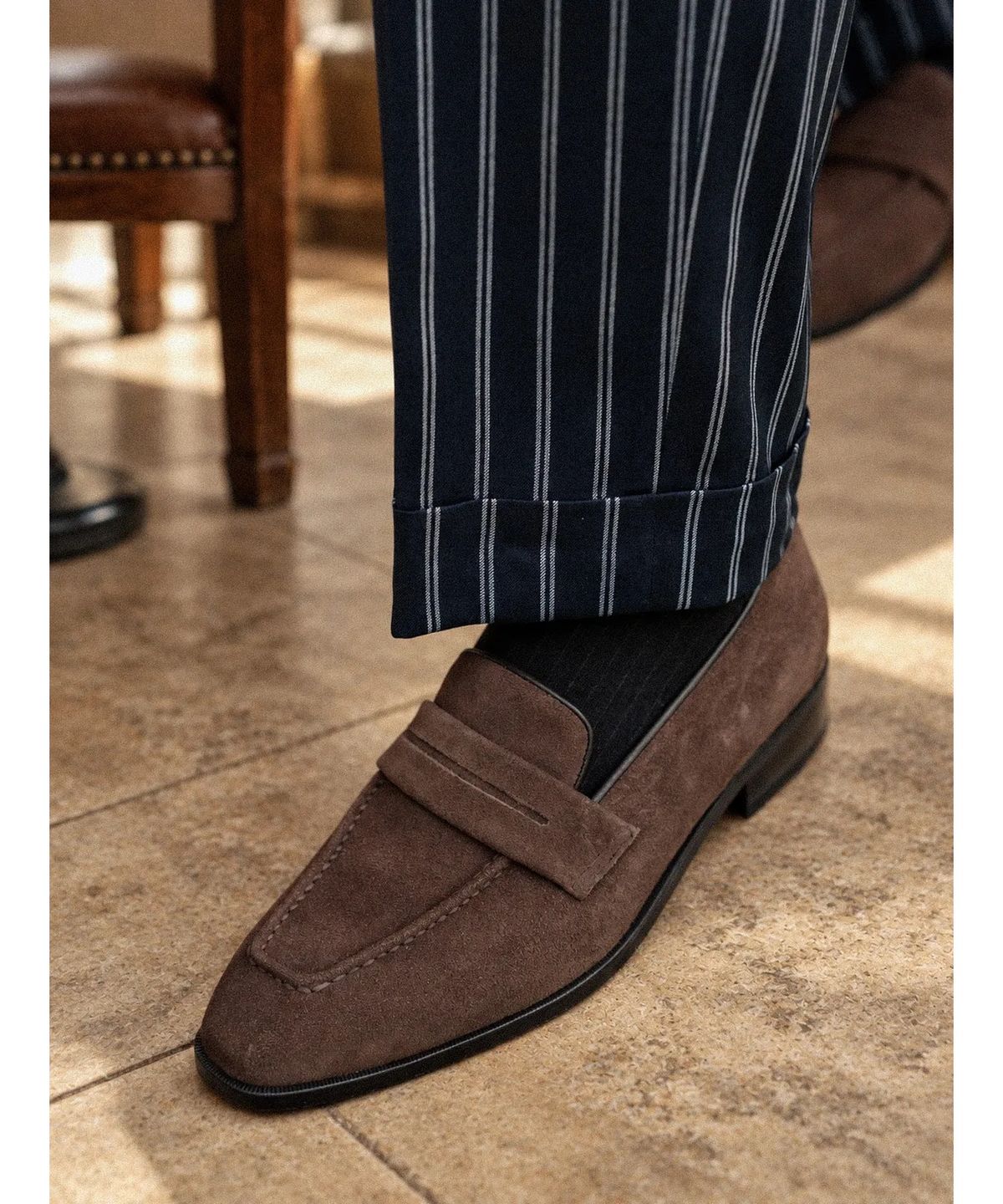 올클래식(ALLCLASSIC) Ardor Loafers #1001 [Dark brown suede]
