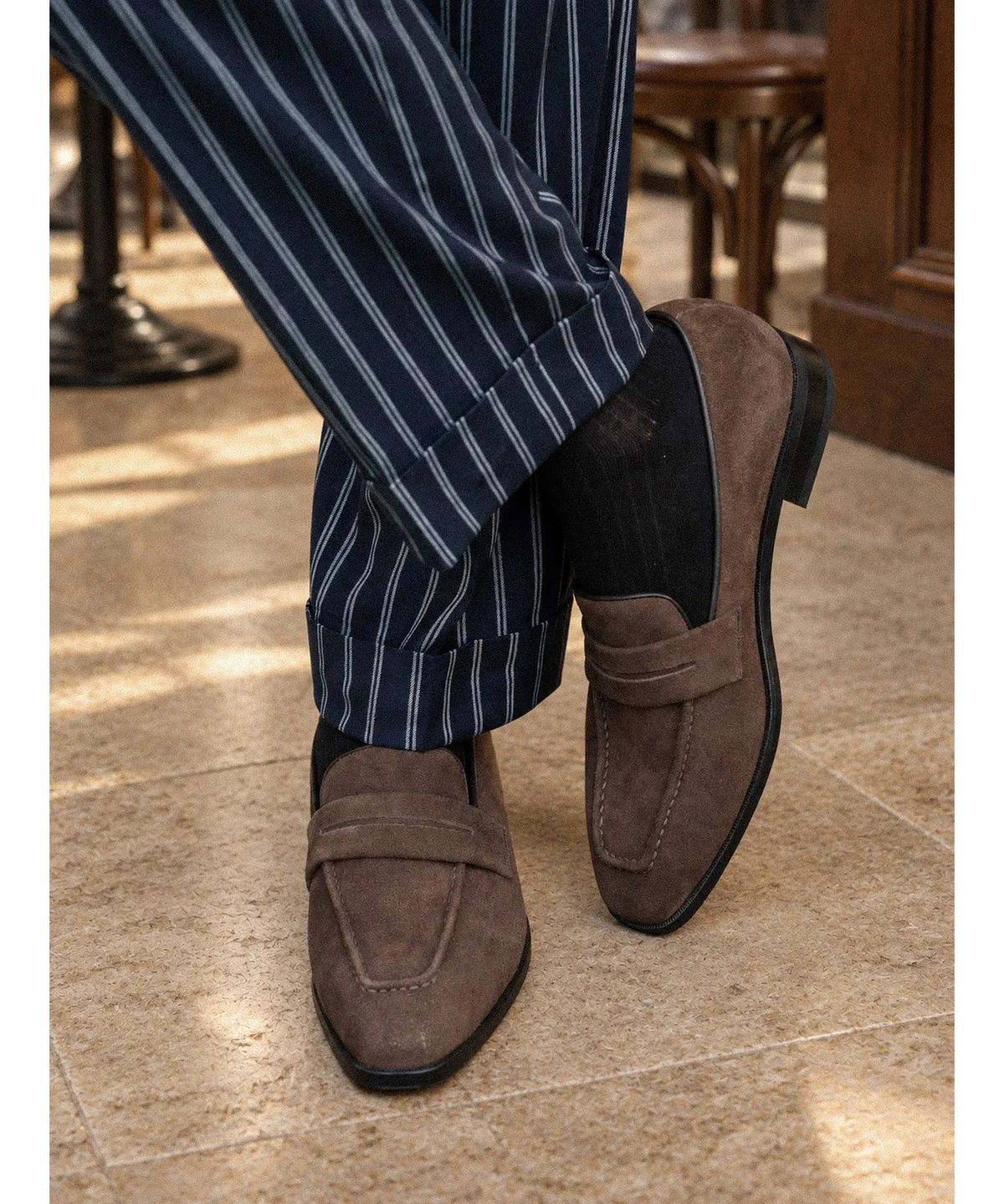올클래식(ALLCLASSIC) Ardor Loafers #1001 [Dark brown suede]