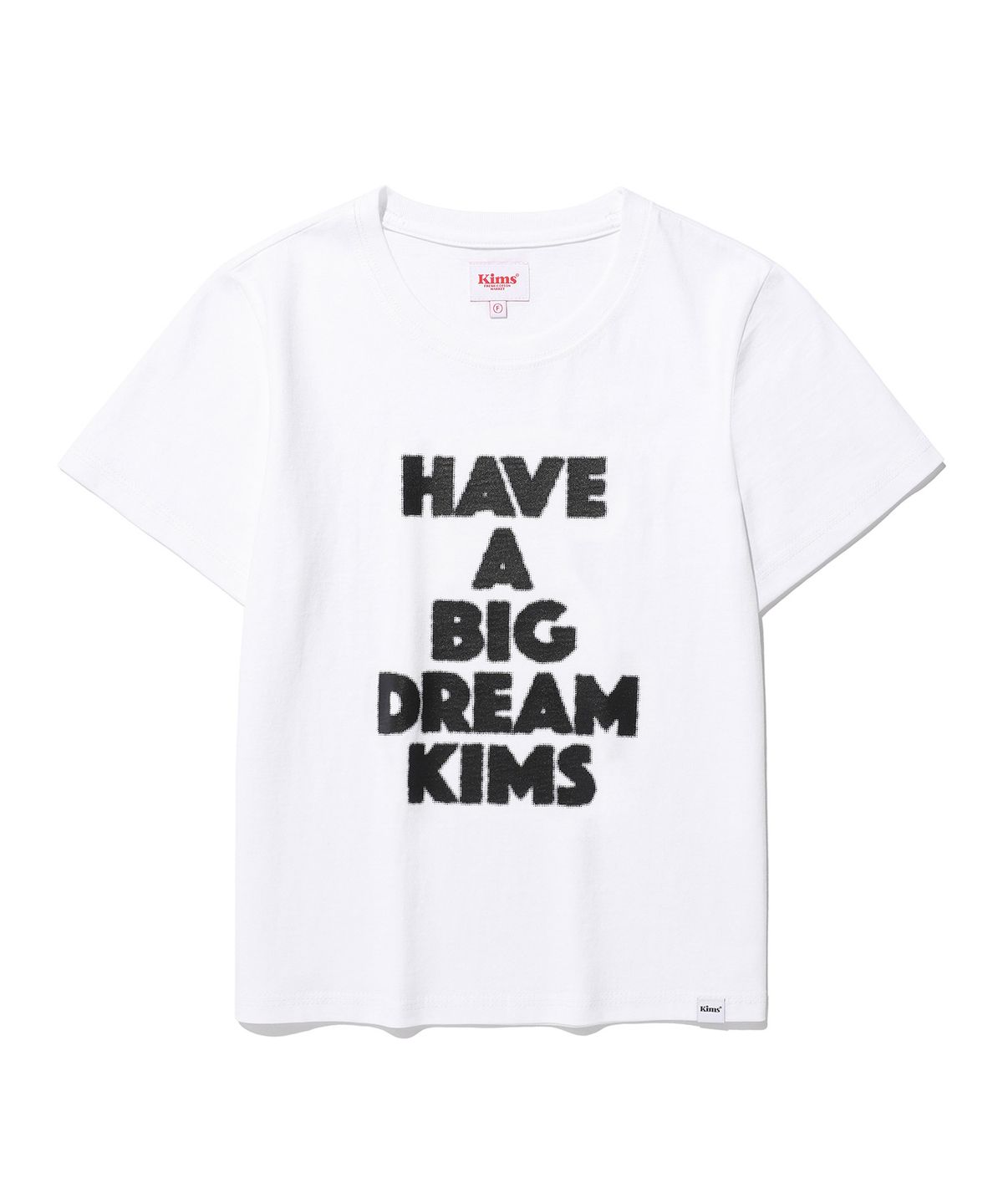 킴스 프레시 코튼 마켓(KIMS FRESH COTTON MARKET) (Unisex) Big Dream Tee White(black)