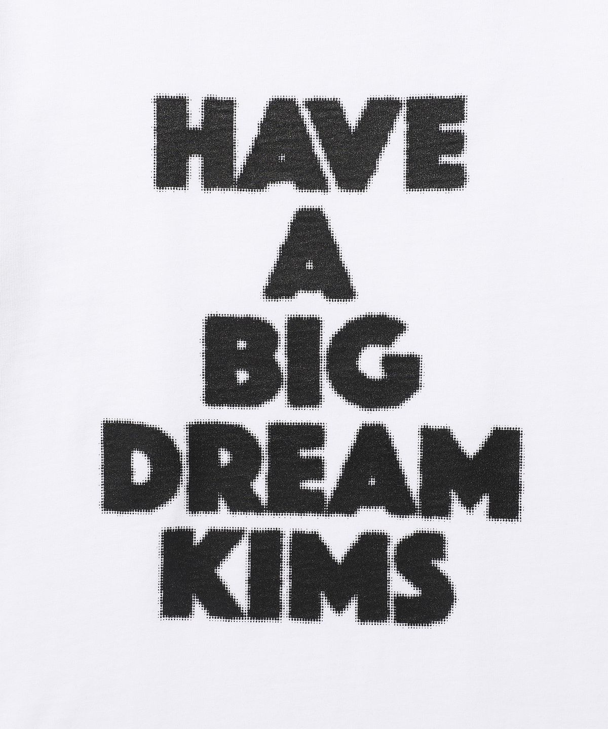 킴스 프레시 코튼 마켓(KIMS FRESH COTTON MARKET) (Unisex) Big Dream Tee White(black)